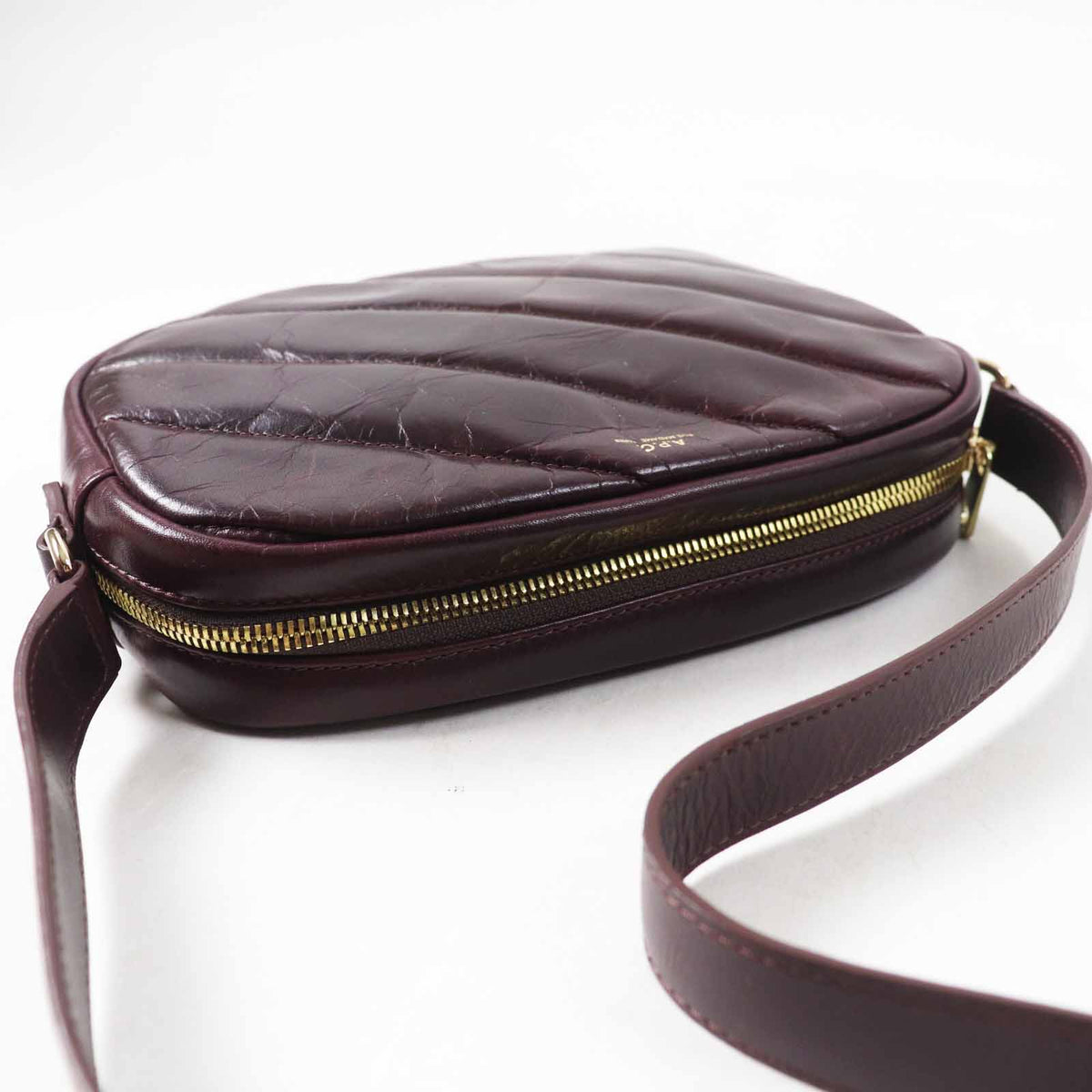 A.P.C. キルティング レザー ショルダー バッグ