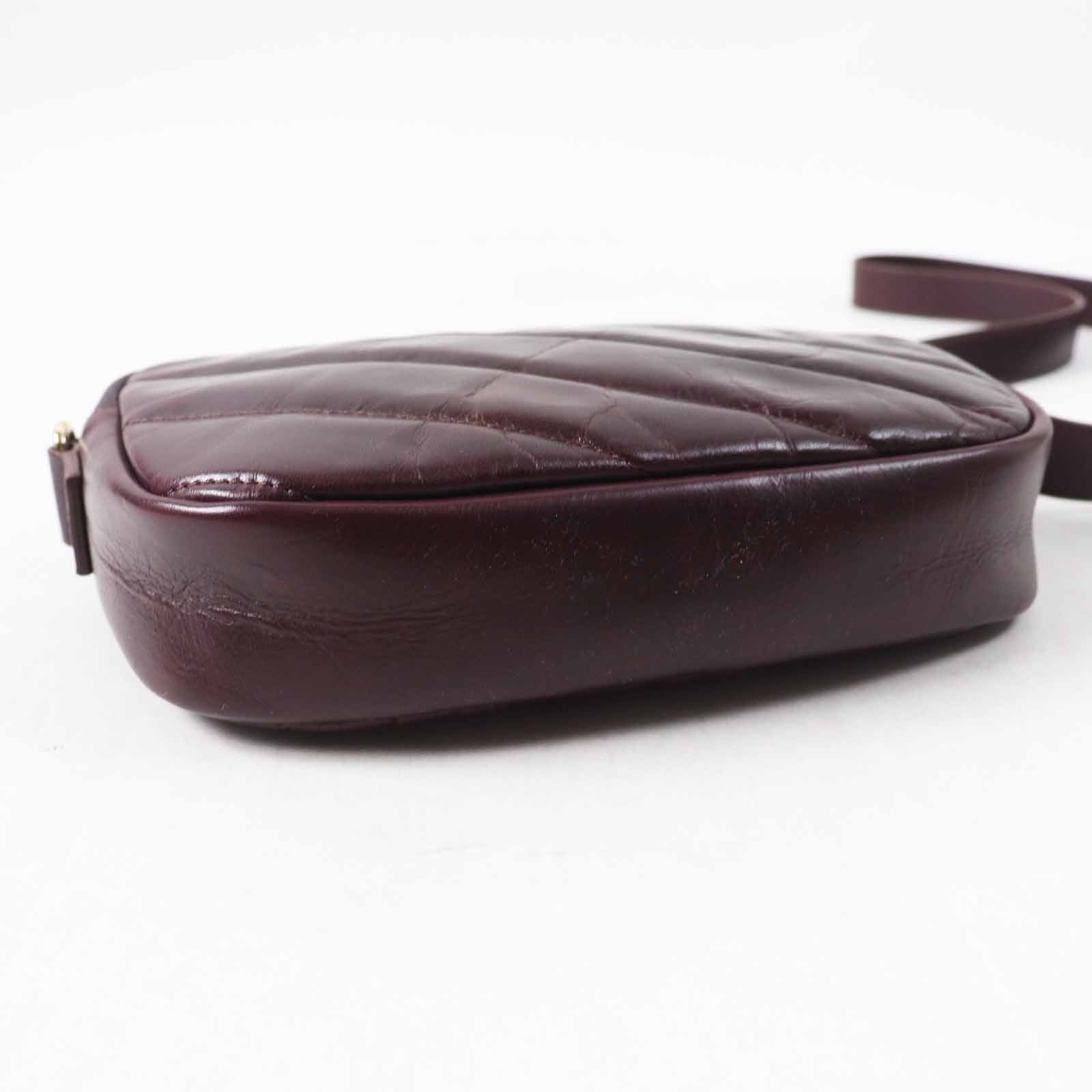 A.P.C. キルティング レザー ショルダー バッグ