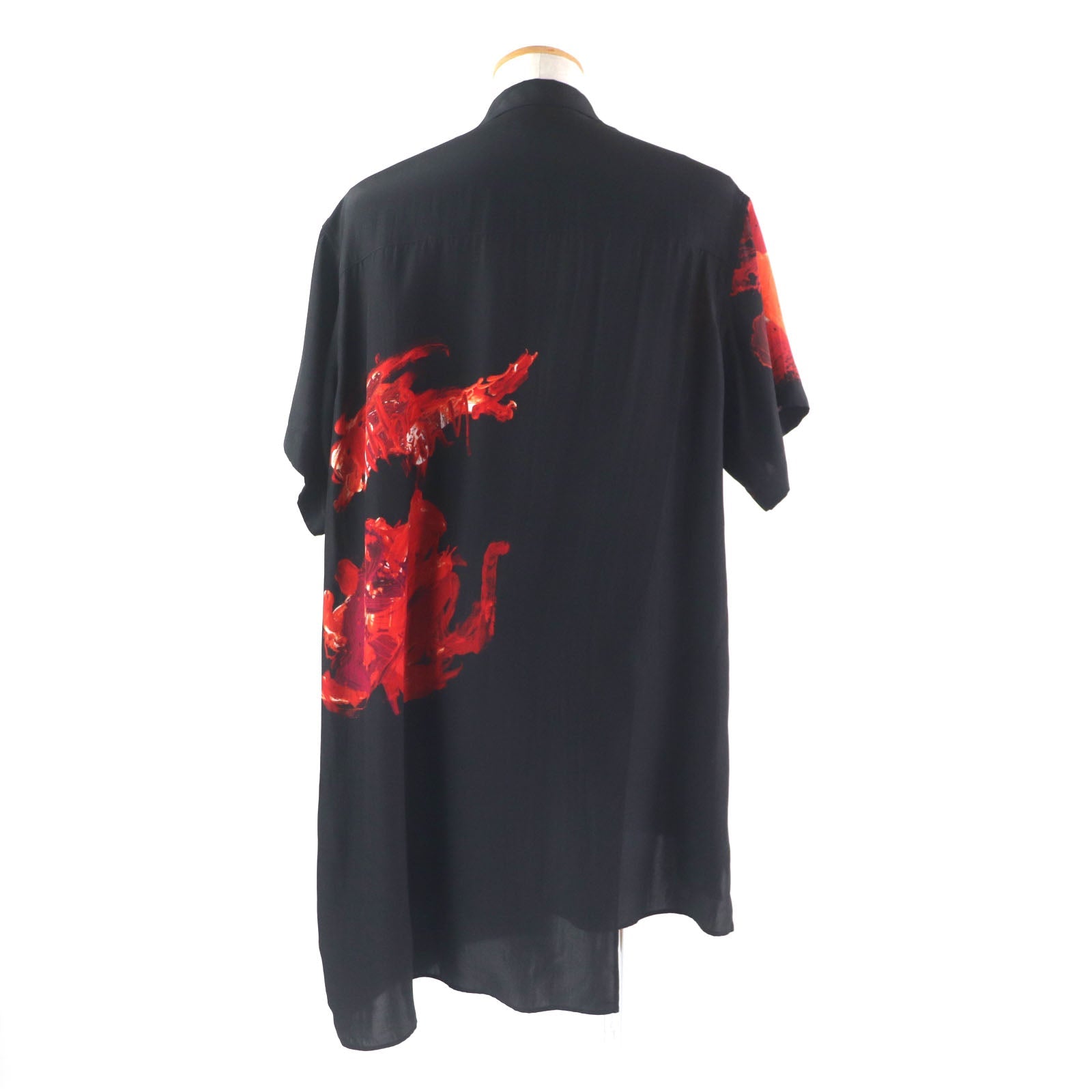 Yohji Yamamoto POUR HOMME シルク プリント シャツ