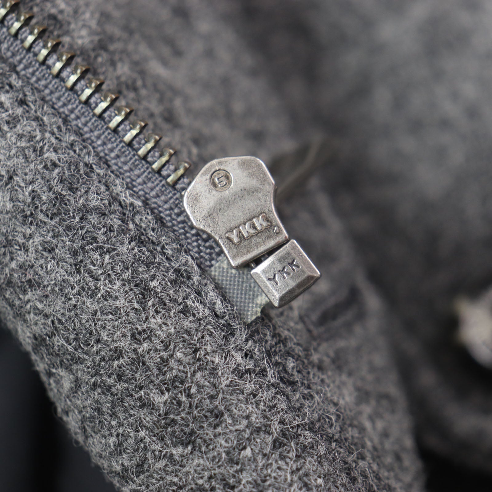 Aquascutum ウール 人工 レザー ダウン ジャケット