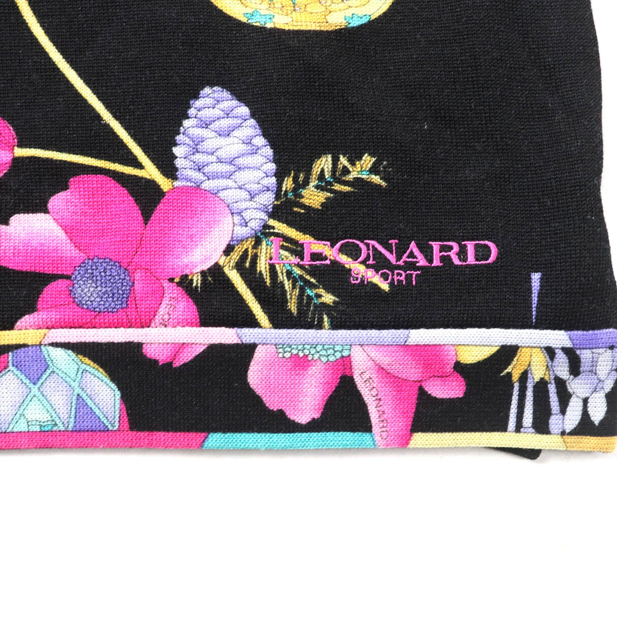 LEONARD SPORT フローラル プリント ウール ニット