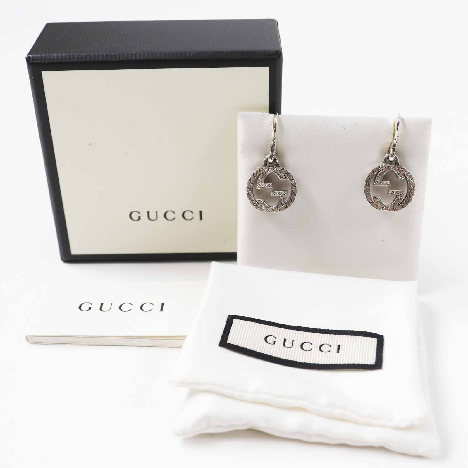 グッチ インターロッキング G アラベスク SV925 ピアス