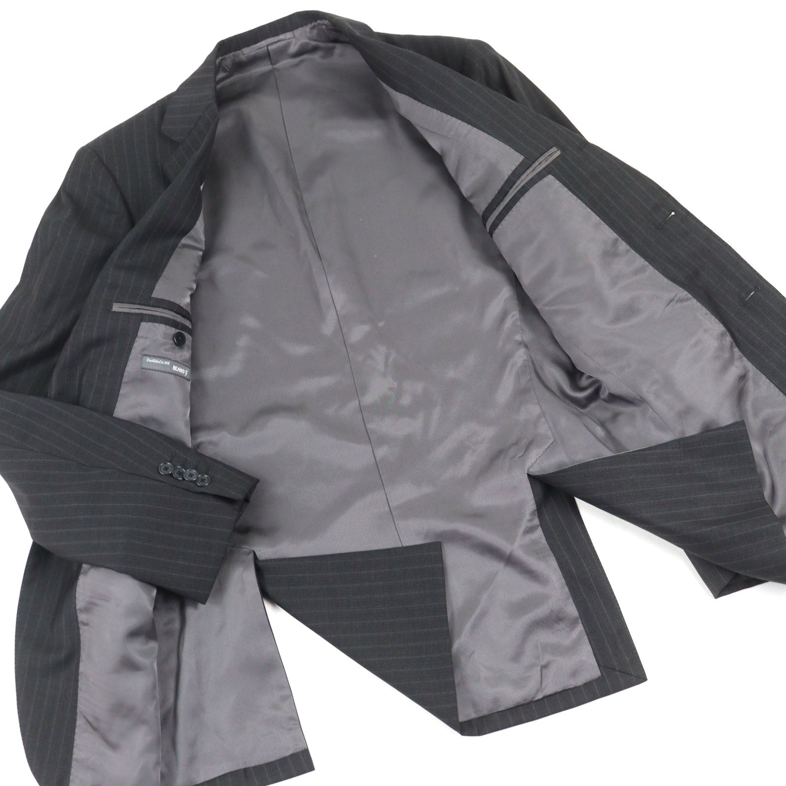 BEAMS F ステップバック シングル 3B ウール スーツ
