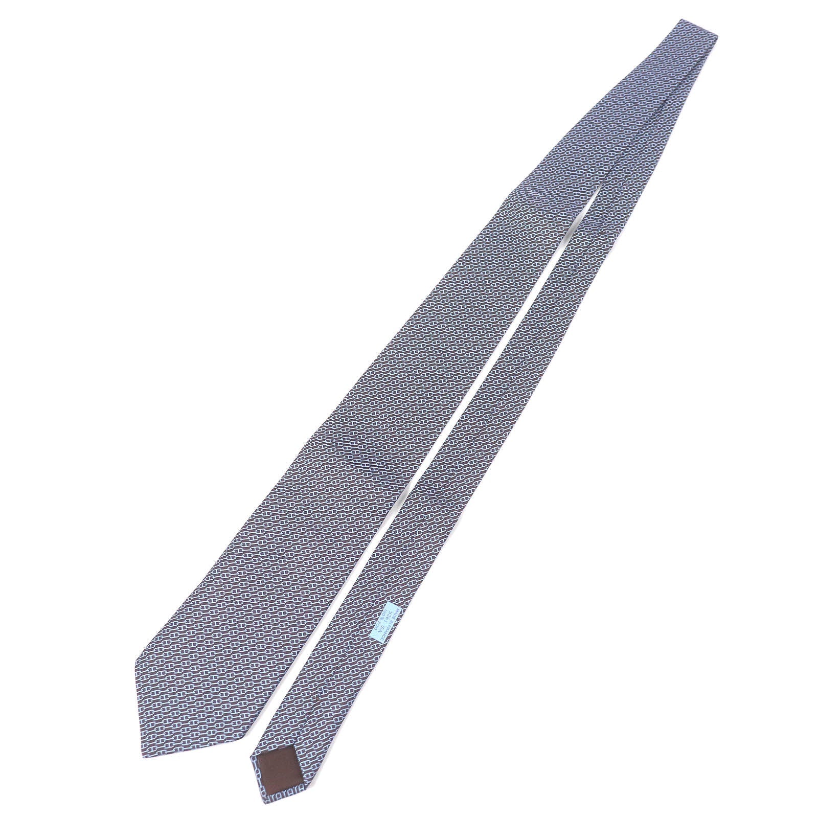 エルメス シェーヌ 総柄 シルク タイ