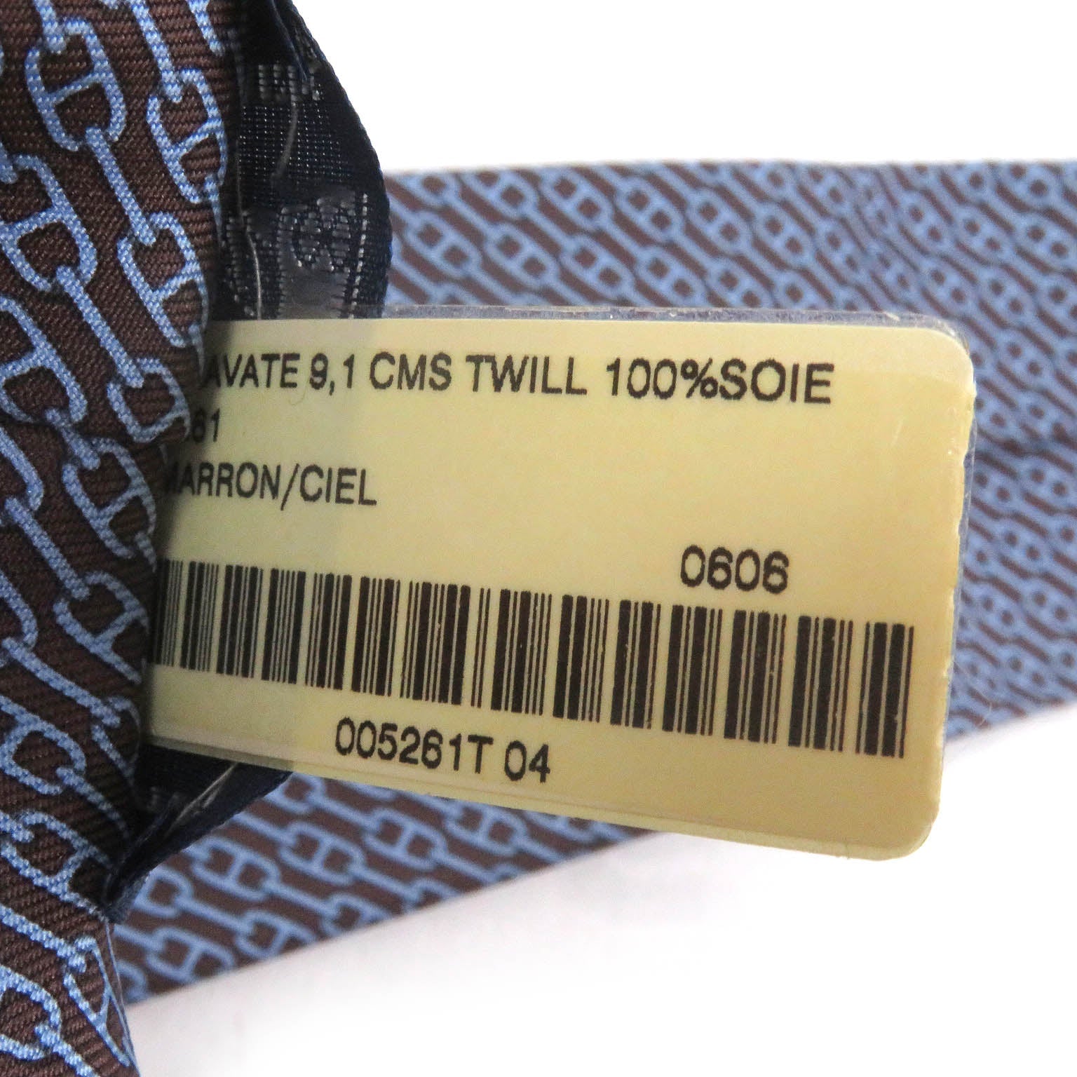 エルメス シェーヌ 総柄 シルク タイ