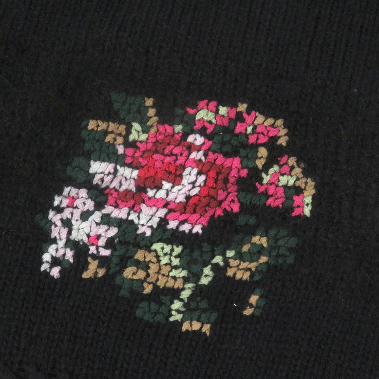 DAIRIKU フラワー刺繍 ボーダーニット セーター