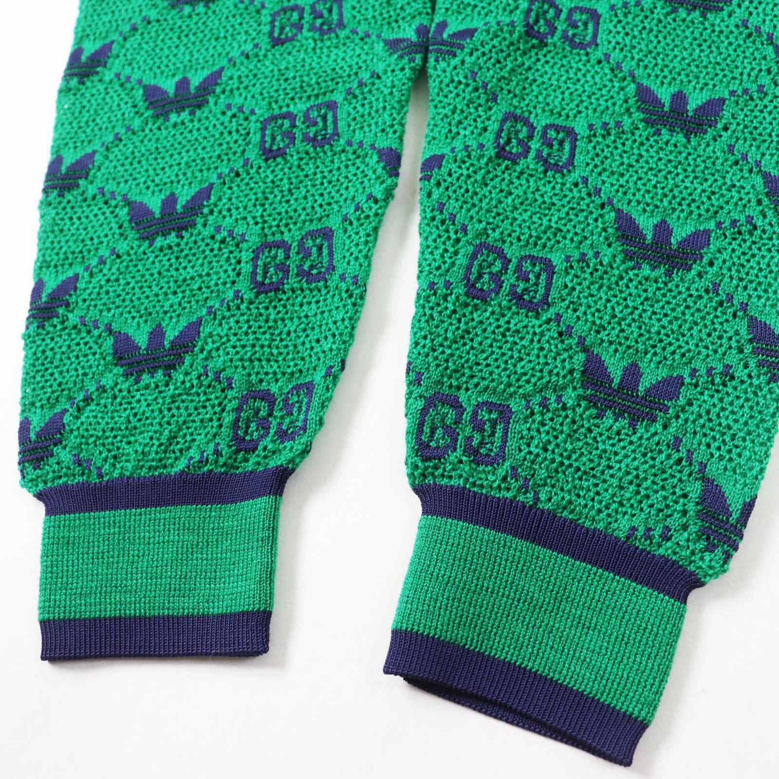 グッチ×adidas GG トレフォイル ジャカード パンツ