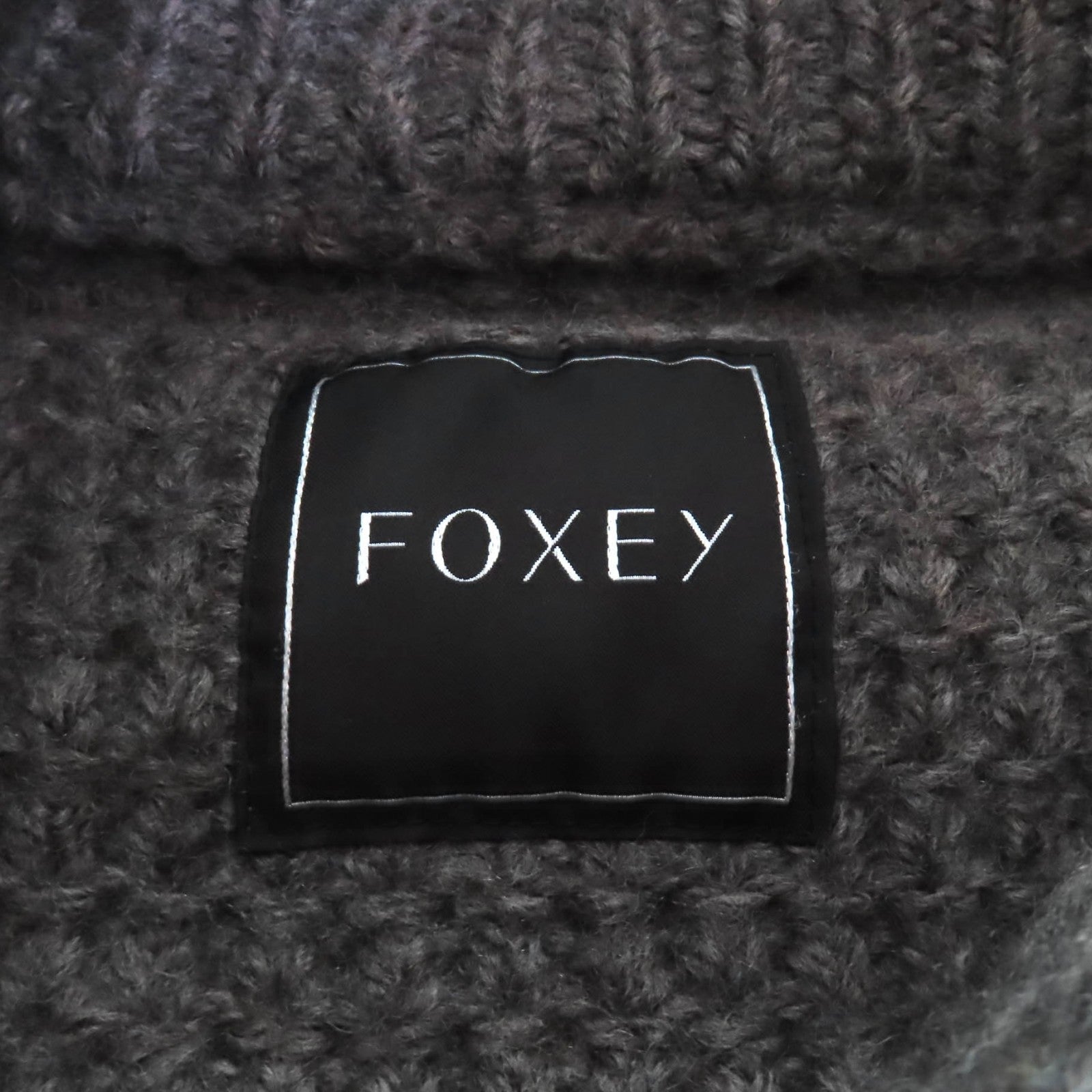 FOXEY フォックス ファー フード ウール コート