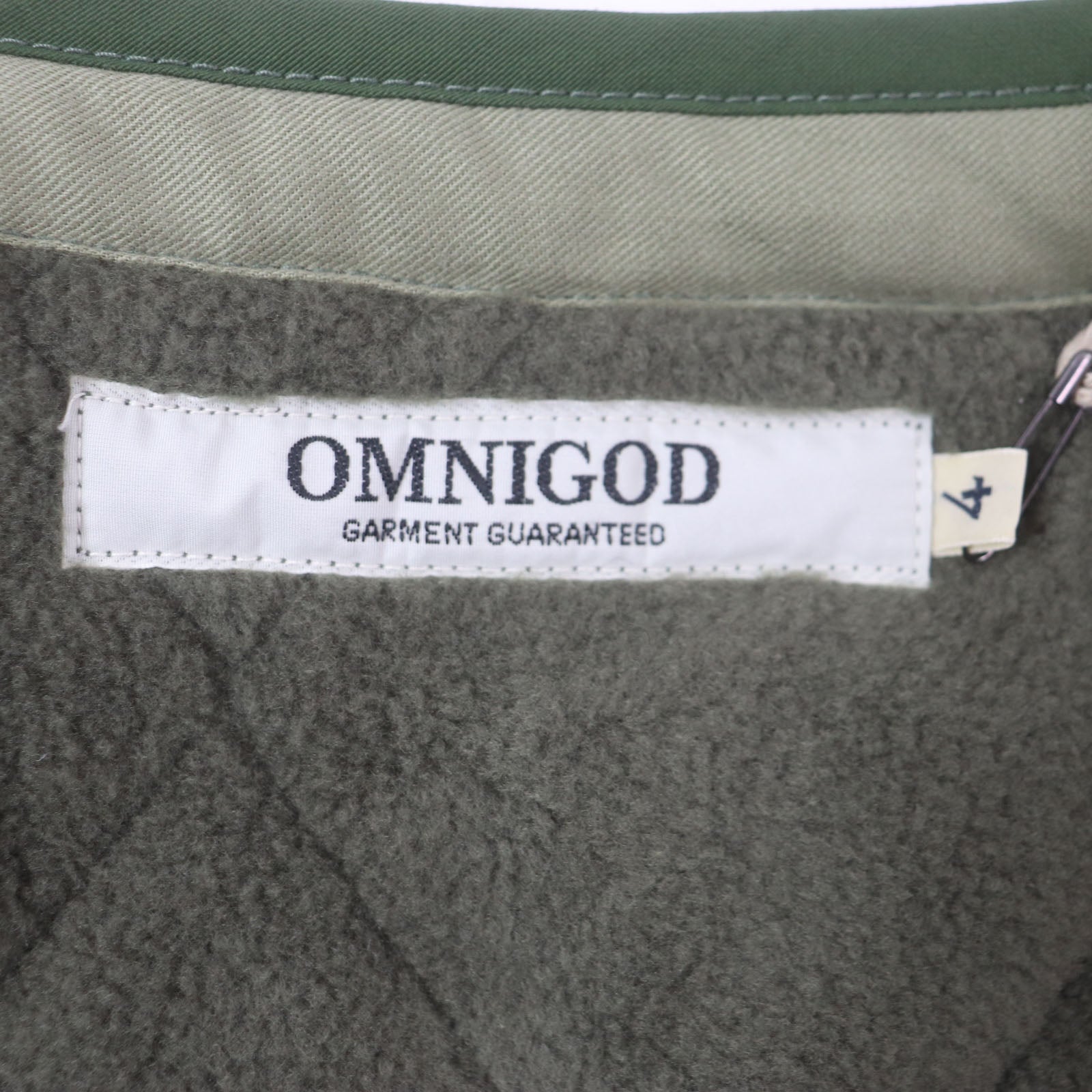 OMNIGOD キルト ベスト コットン ナイロン ジレ