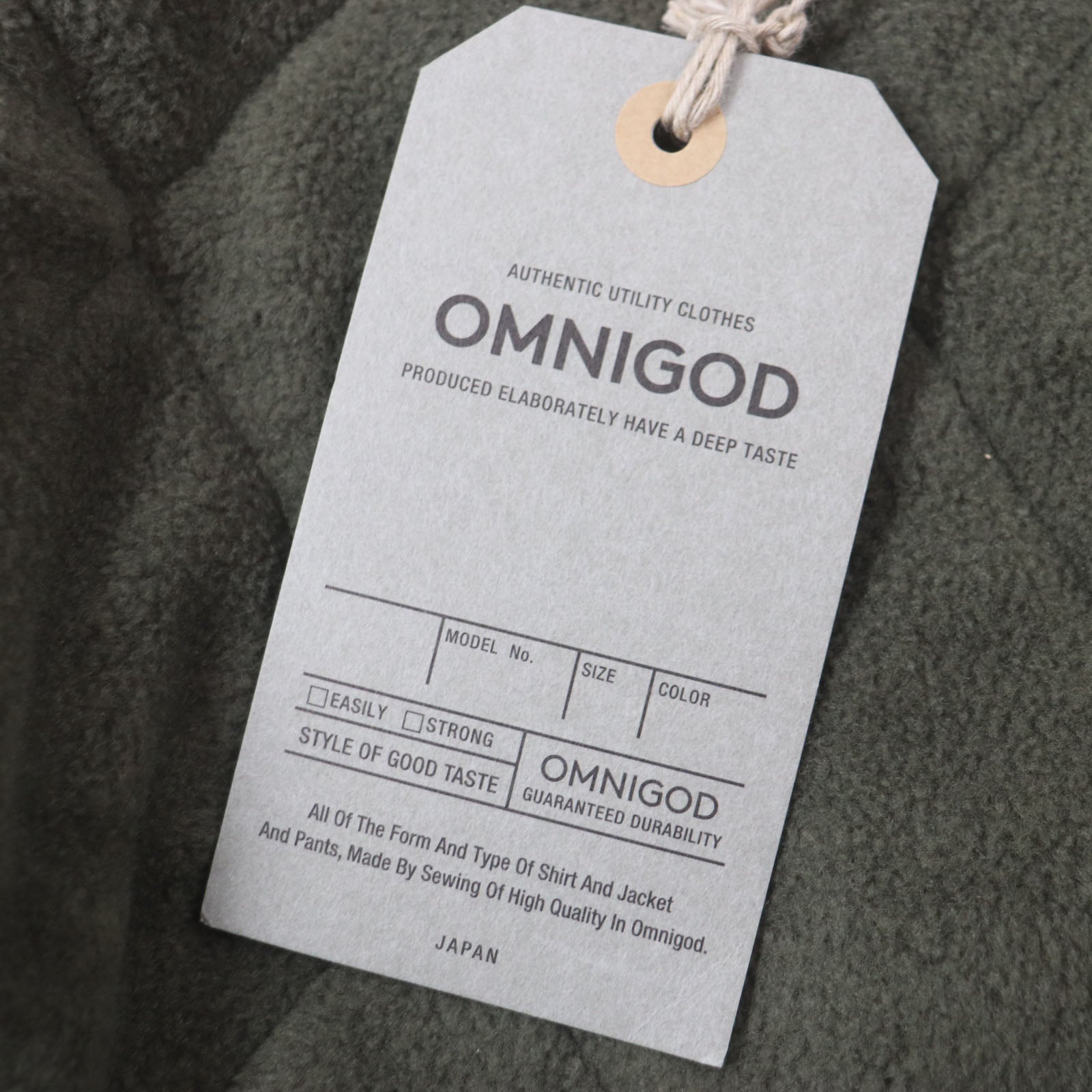 OMNIGOD キルト ベスト コットン ナイロン ジレ