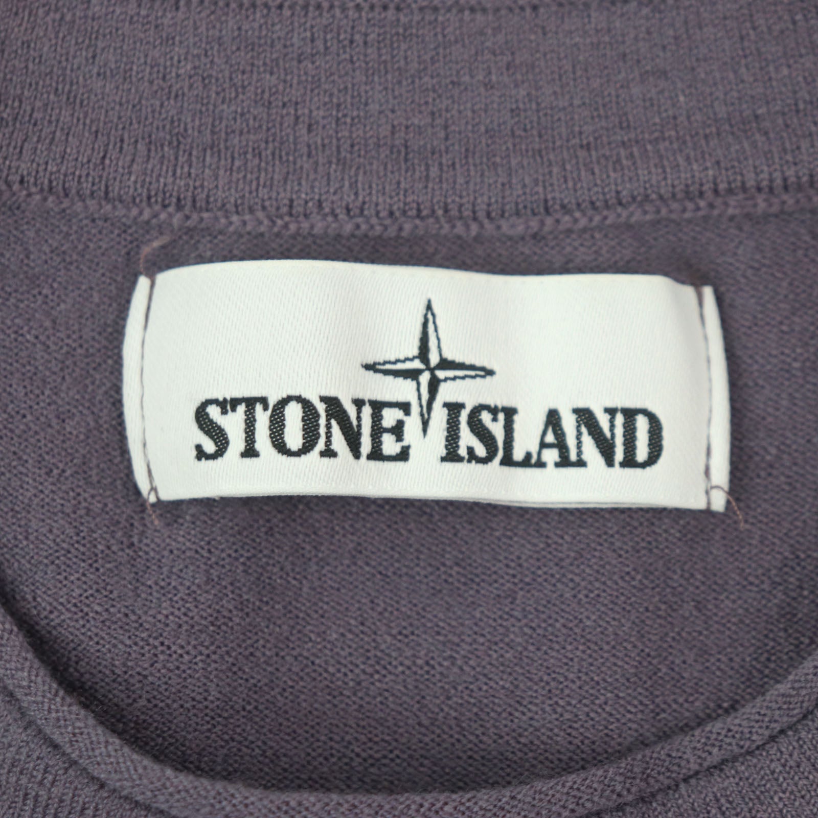 ストーン アイランド ロゴ パッチ ウール ニット 長袖 Tシャツ