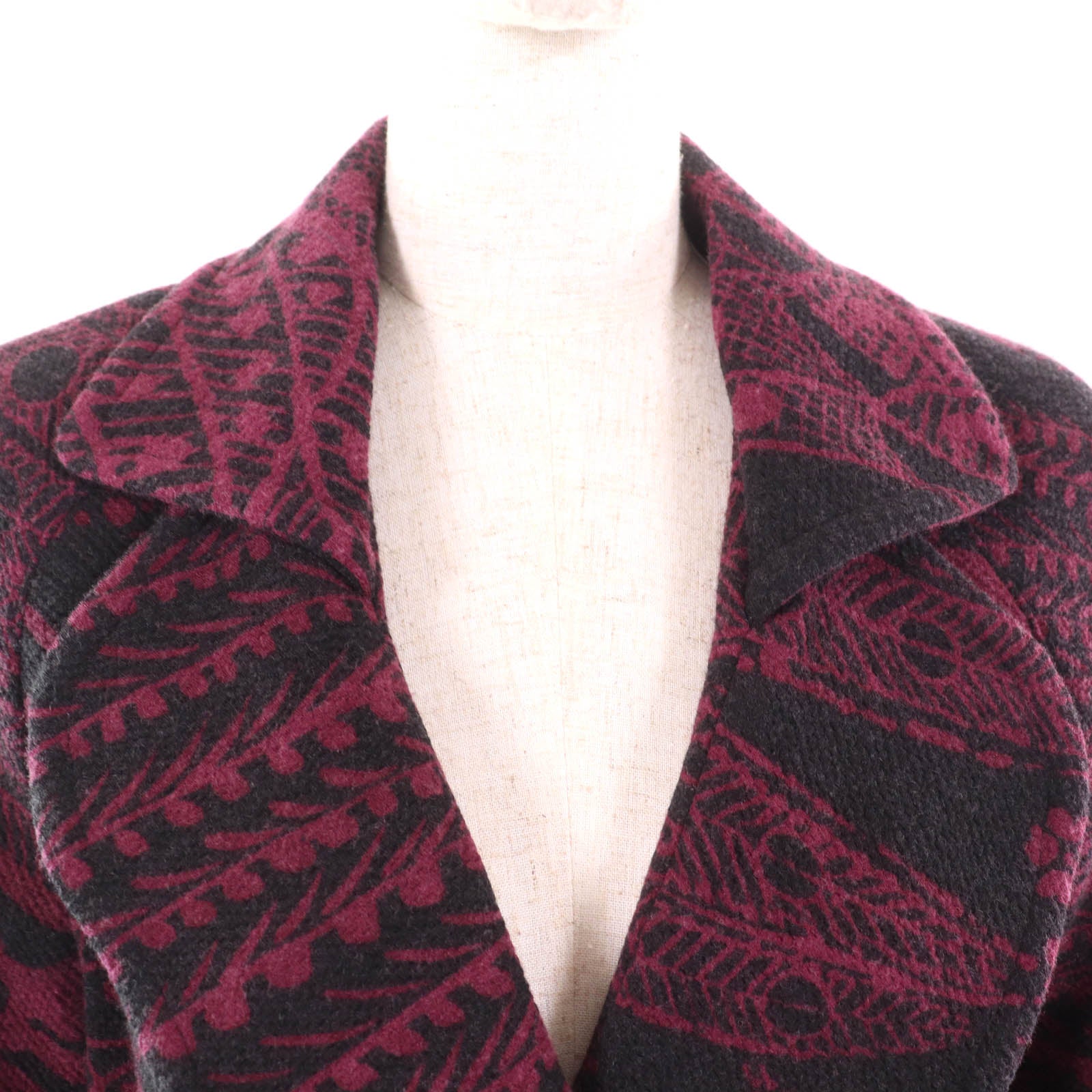 LEONARD FASHION 総柄 ダブル ブレスト ジャケット