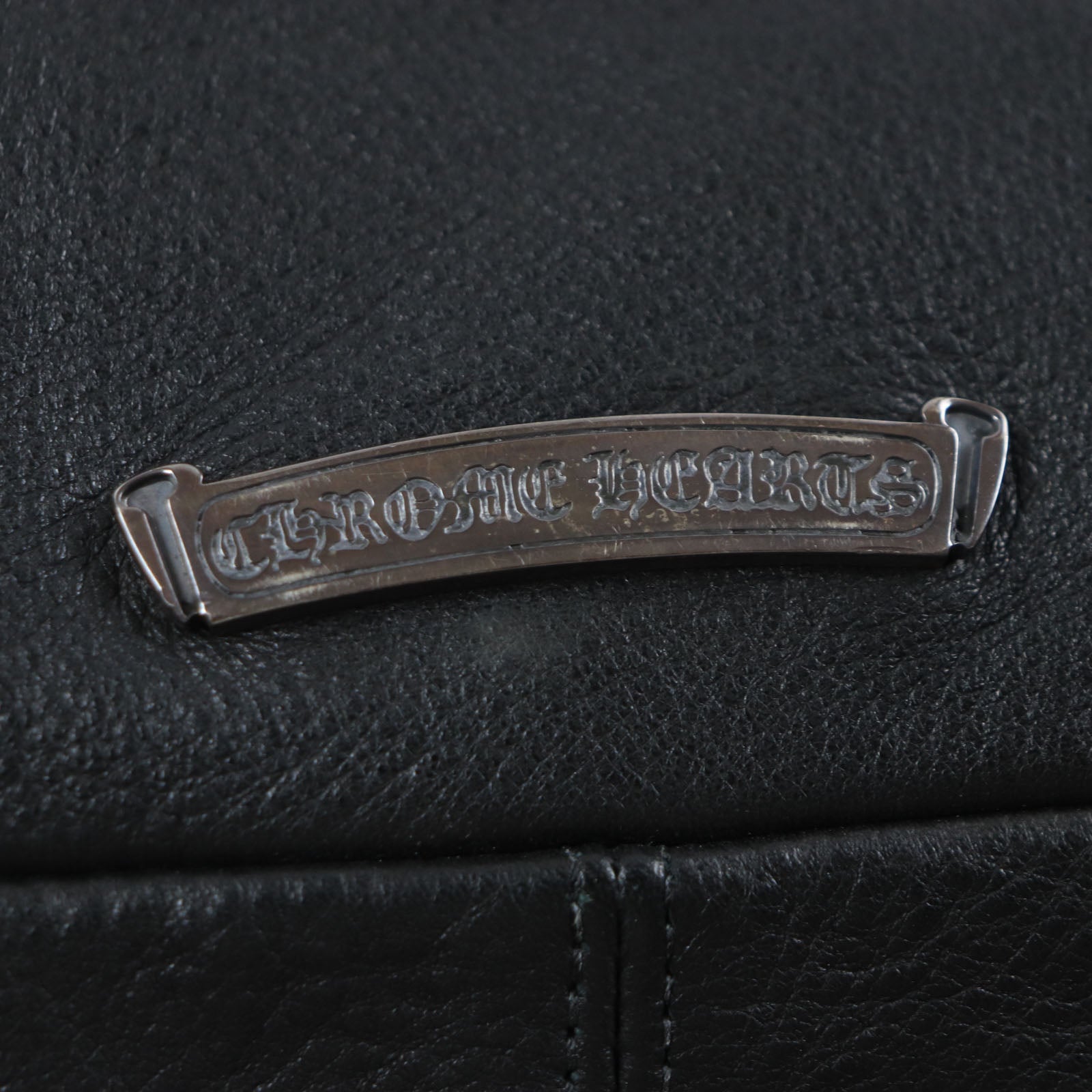 クロムハーツ G BENSIMONE レザー ショルダーバッグ