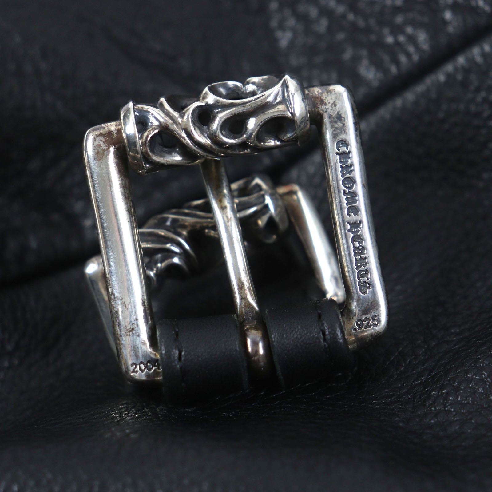 クロムハーツ G BENSIMONE レザー ショルダーバッグ