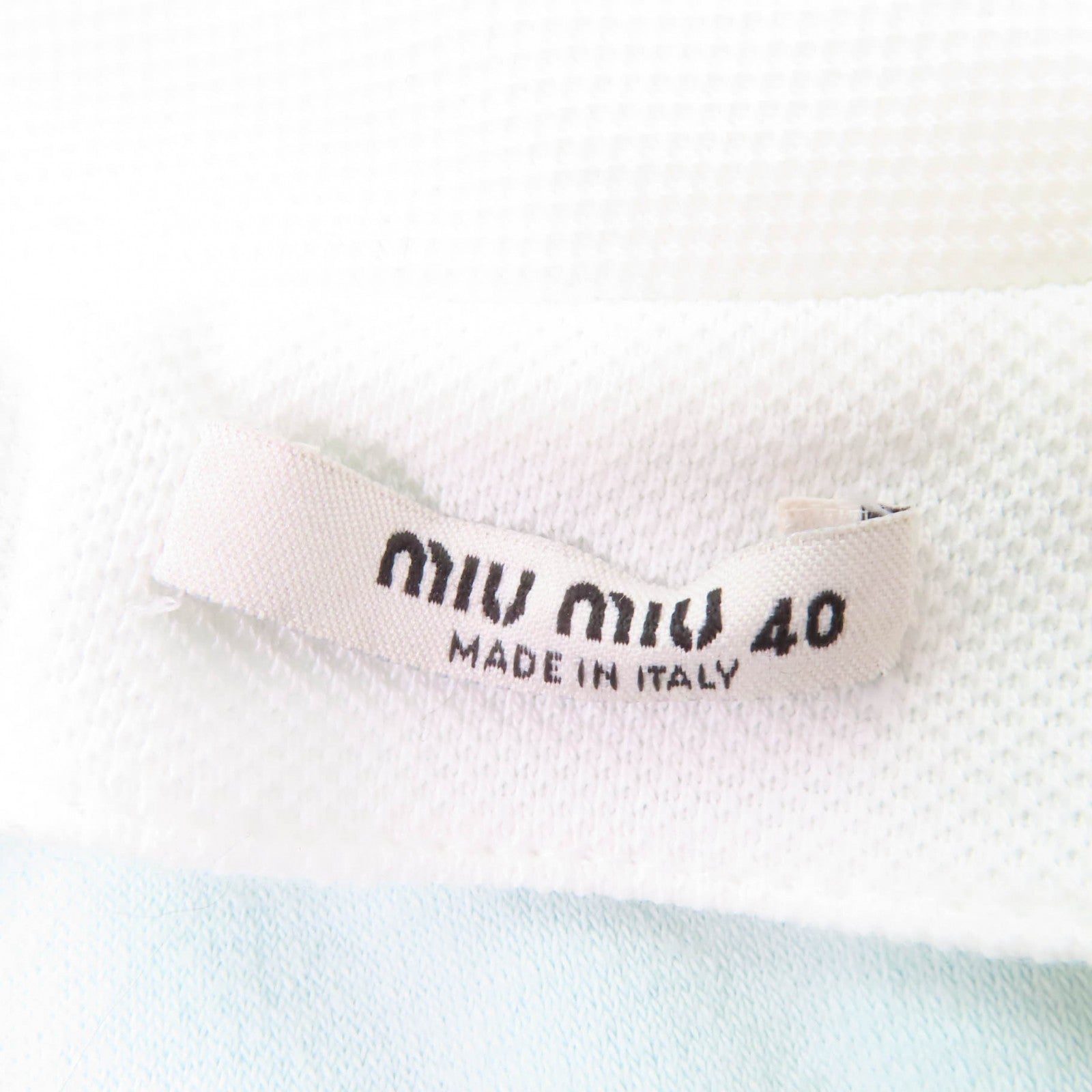 Miu Miu ロゴ 刺繍 パイル ワンピース