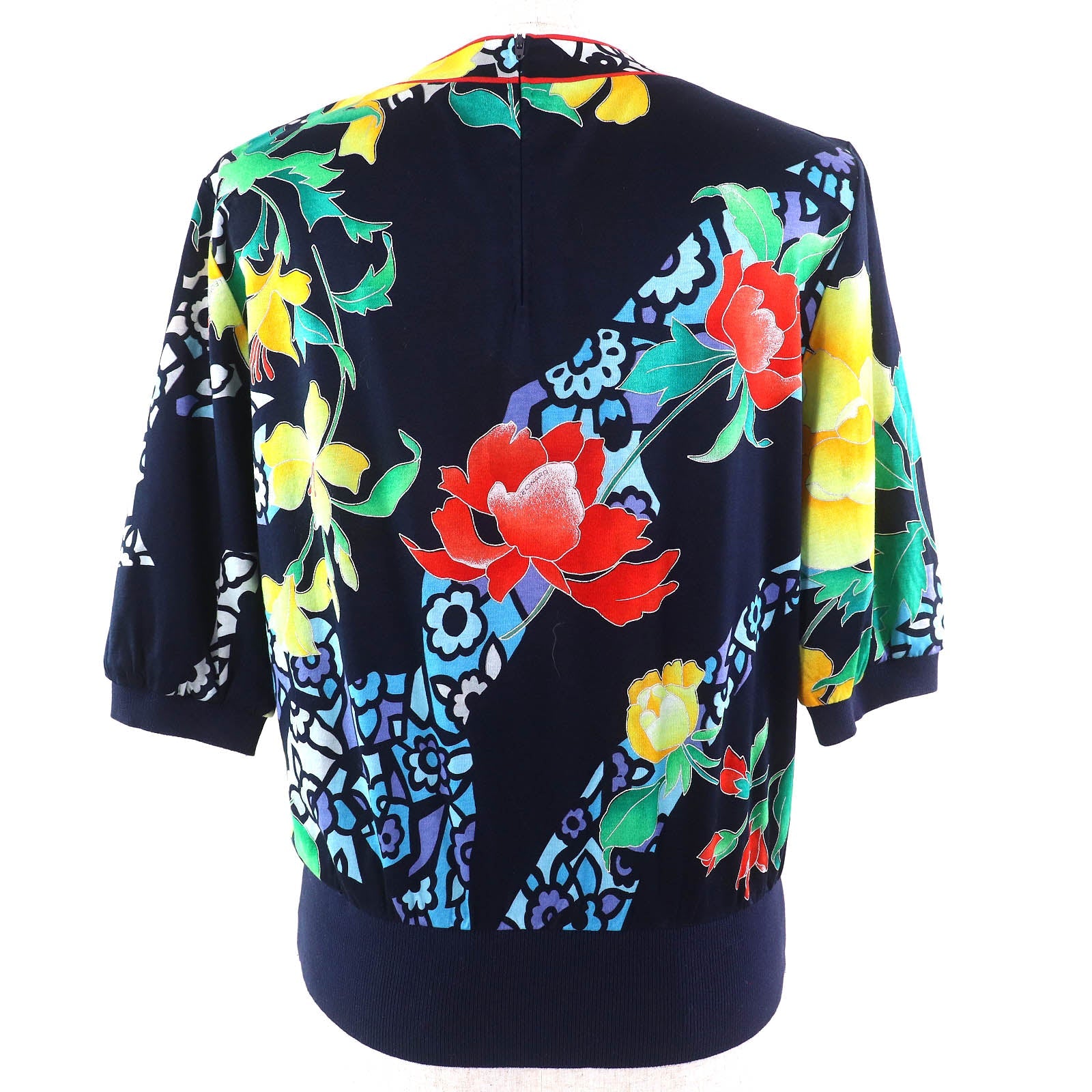 LEONARD FASHION フローラル プリント コットン Tシャツ