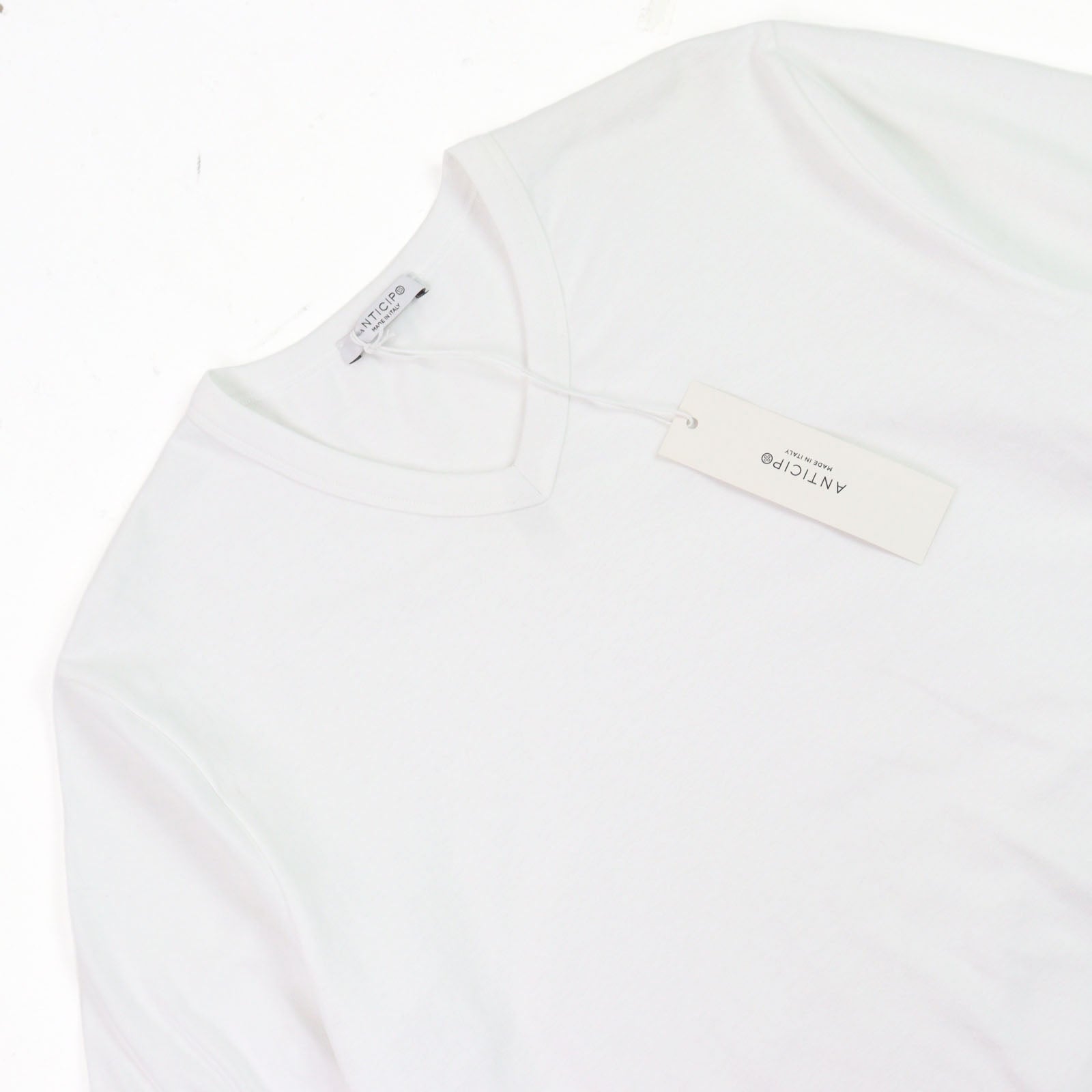 ANTICIPO INZOLIA ロゴ タグ 半袖 コットン Tシャツ