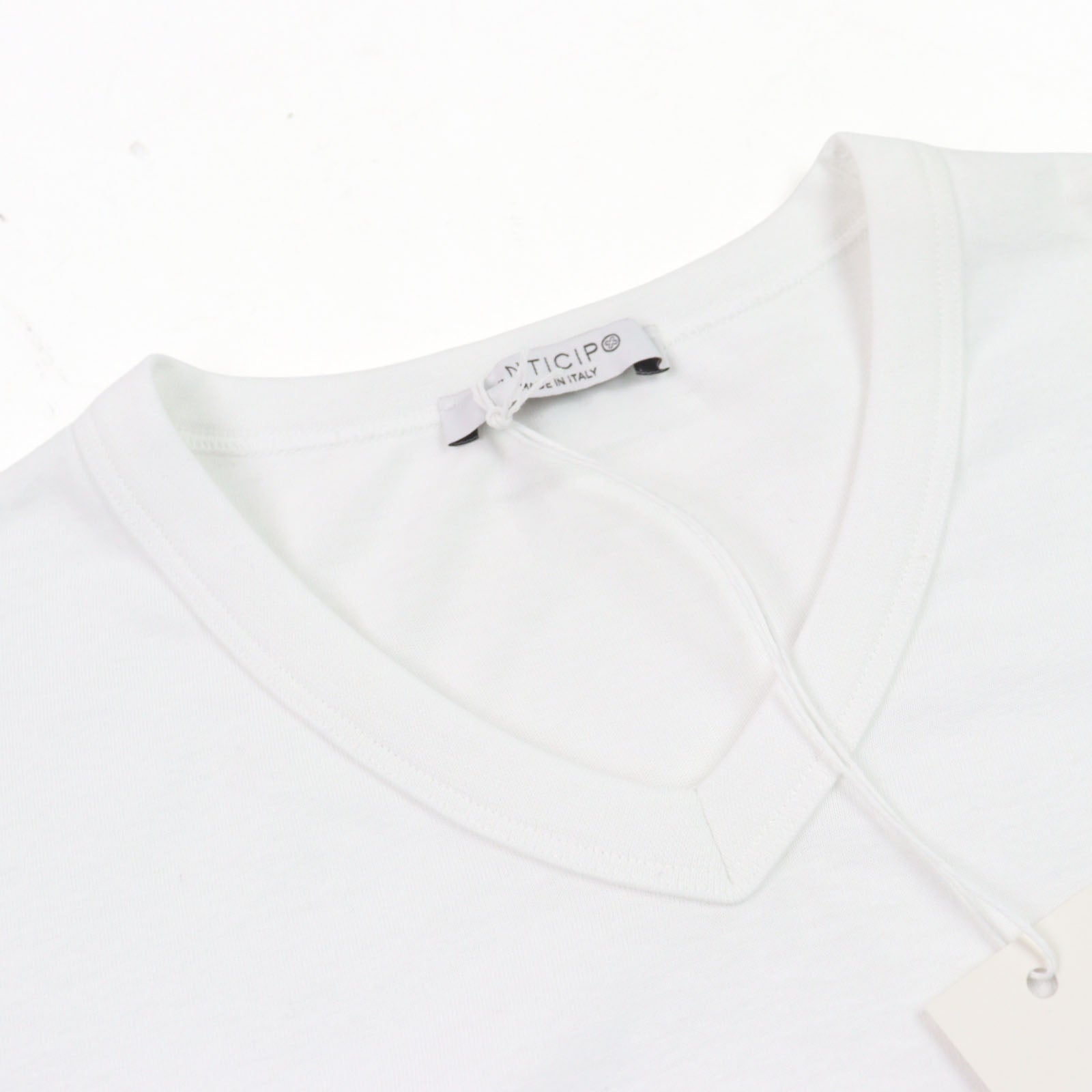 ANTICIPO INZOLIA ロゴ タグ 半袖 コットン Tシャツ