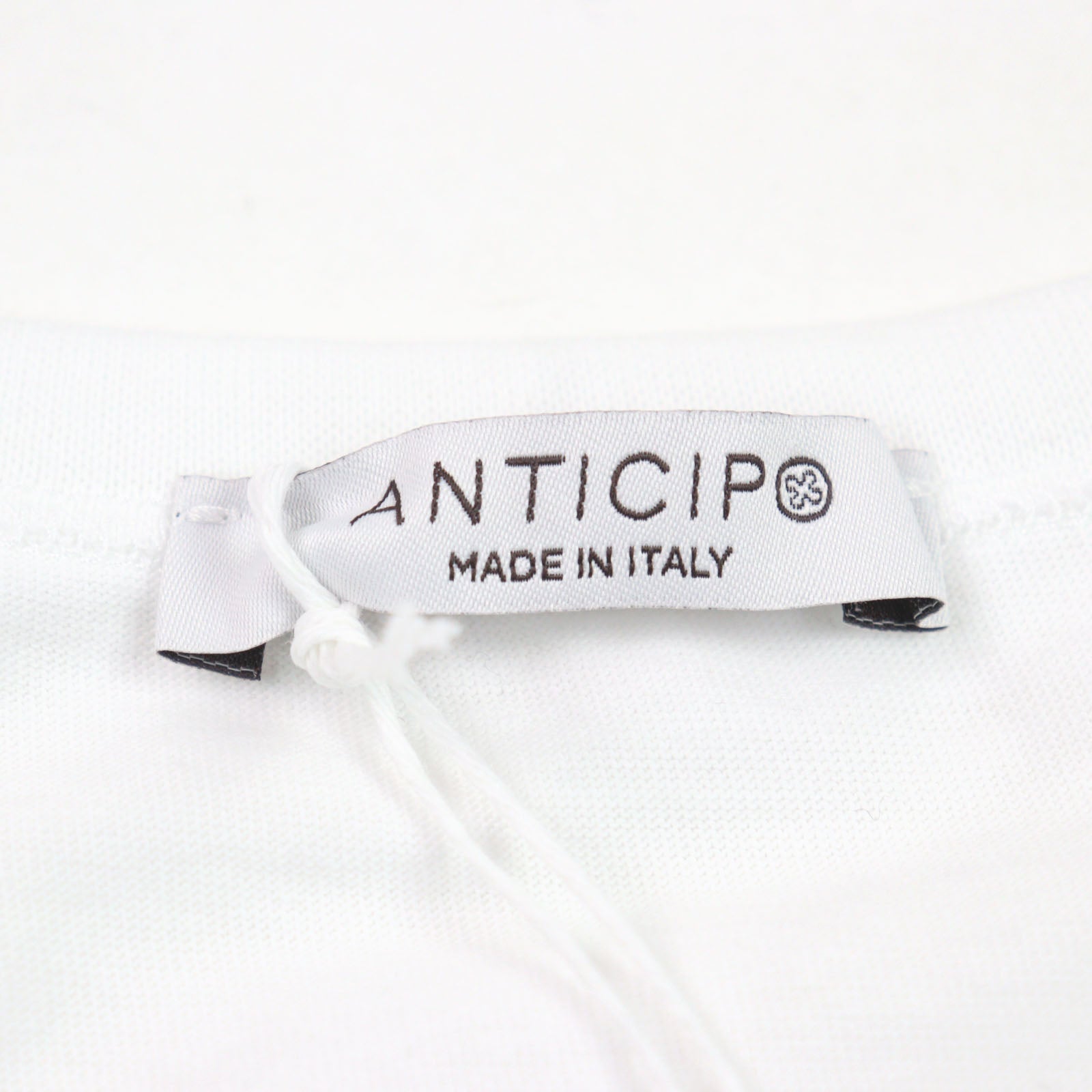 ANTICIPO INZOLIA ロゴ タグ 半袖 コットン Tシャツ