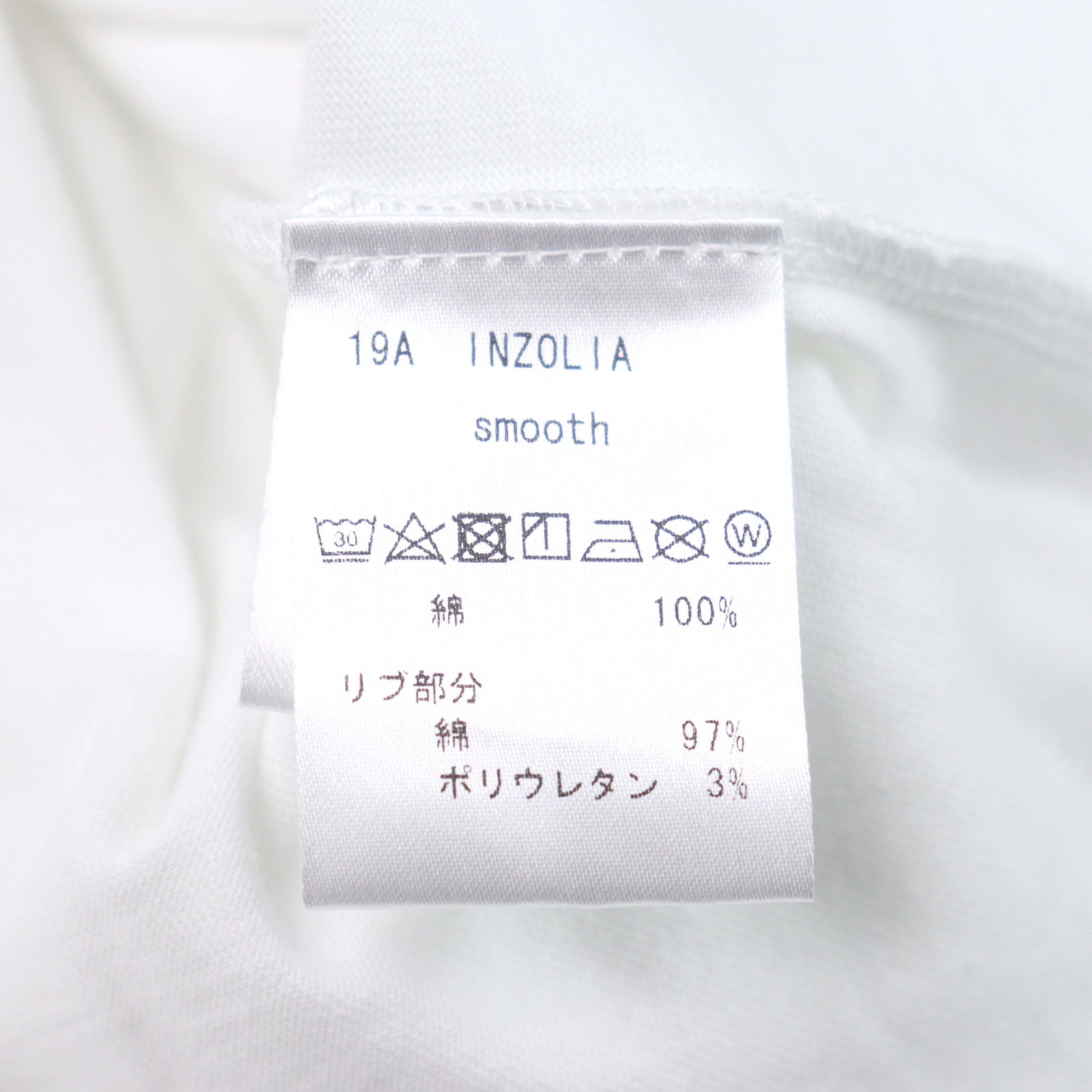 ANTICIPO INZOLIA ロゴ タグ コットン Tシャツ