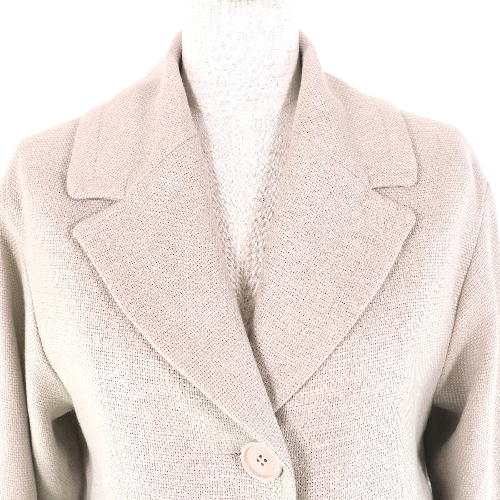 S MaxMara デザイン フォー イージー リビング リネン コート