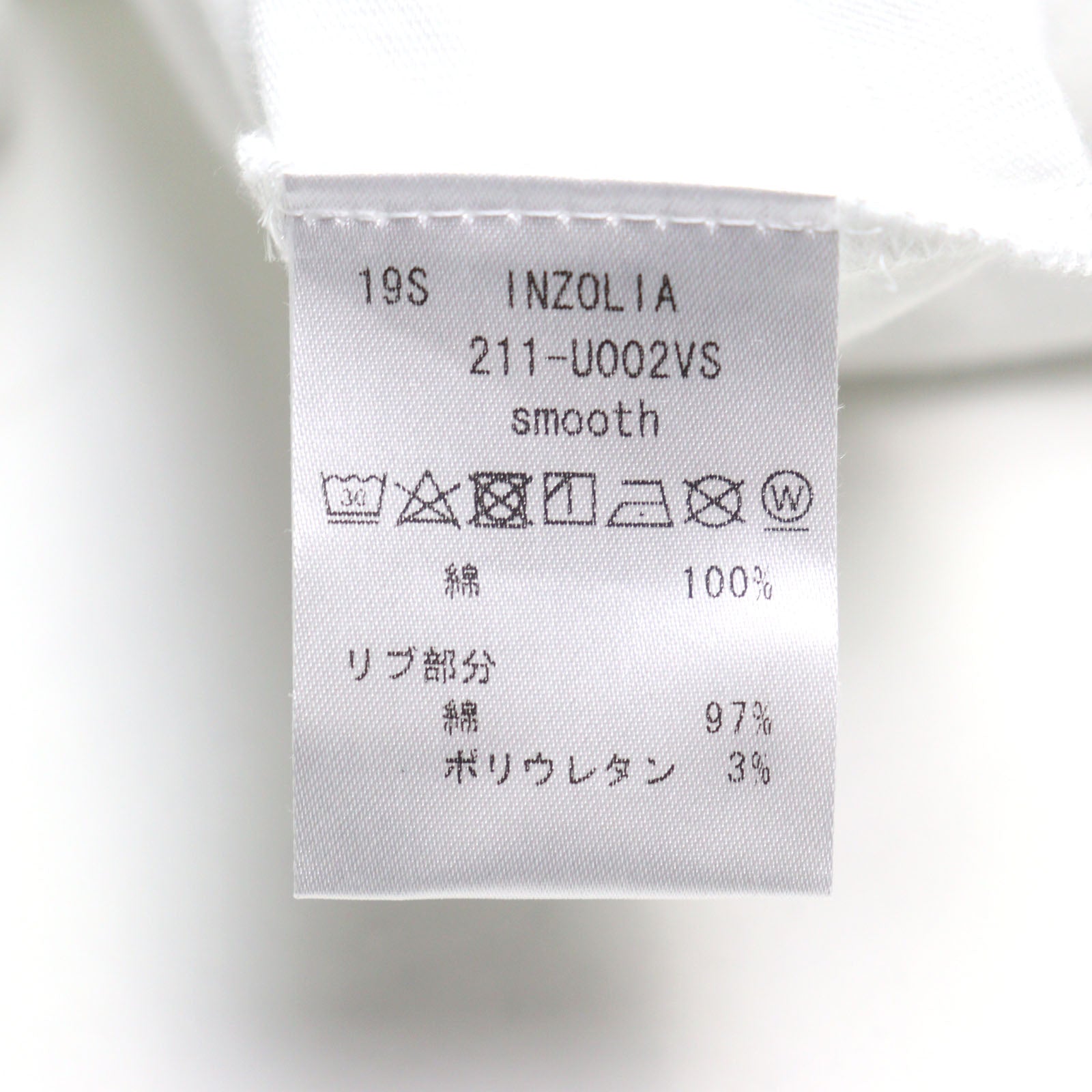 ANTICIPO INZOLIA ロゴ タグ コットン Tシャツ