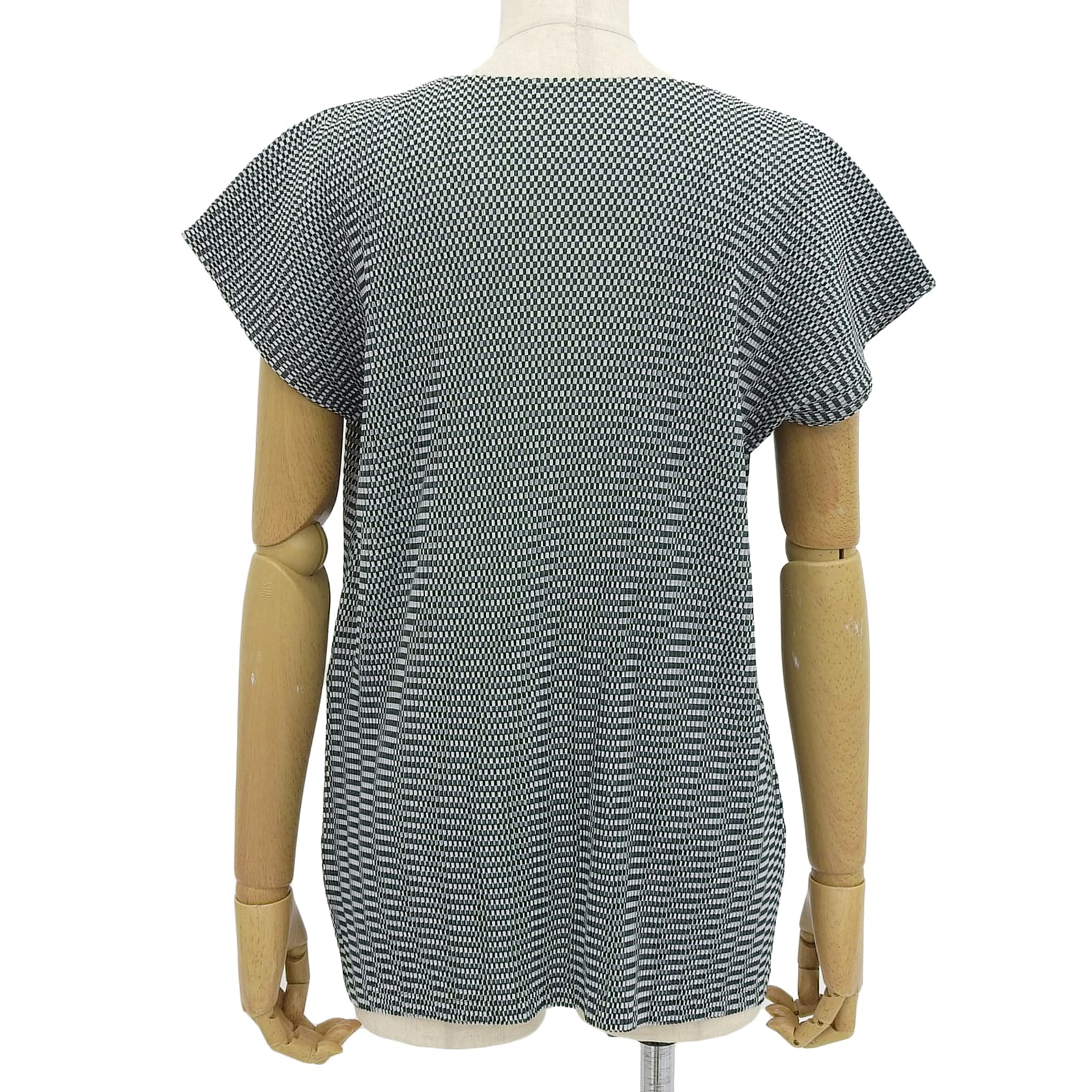 PLEATS PLEASE ブロック チェック柄 半袖 Tシャツ