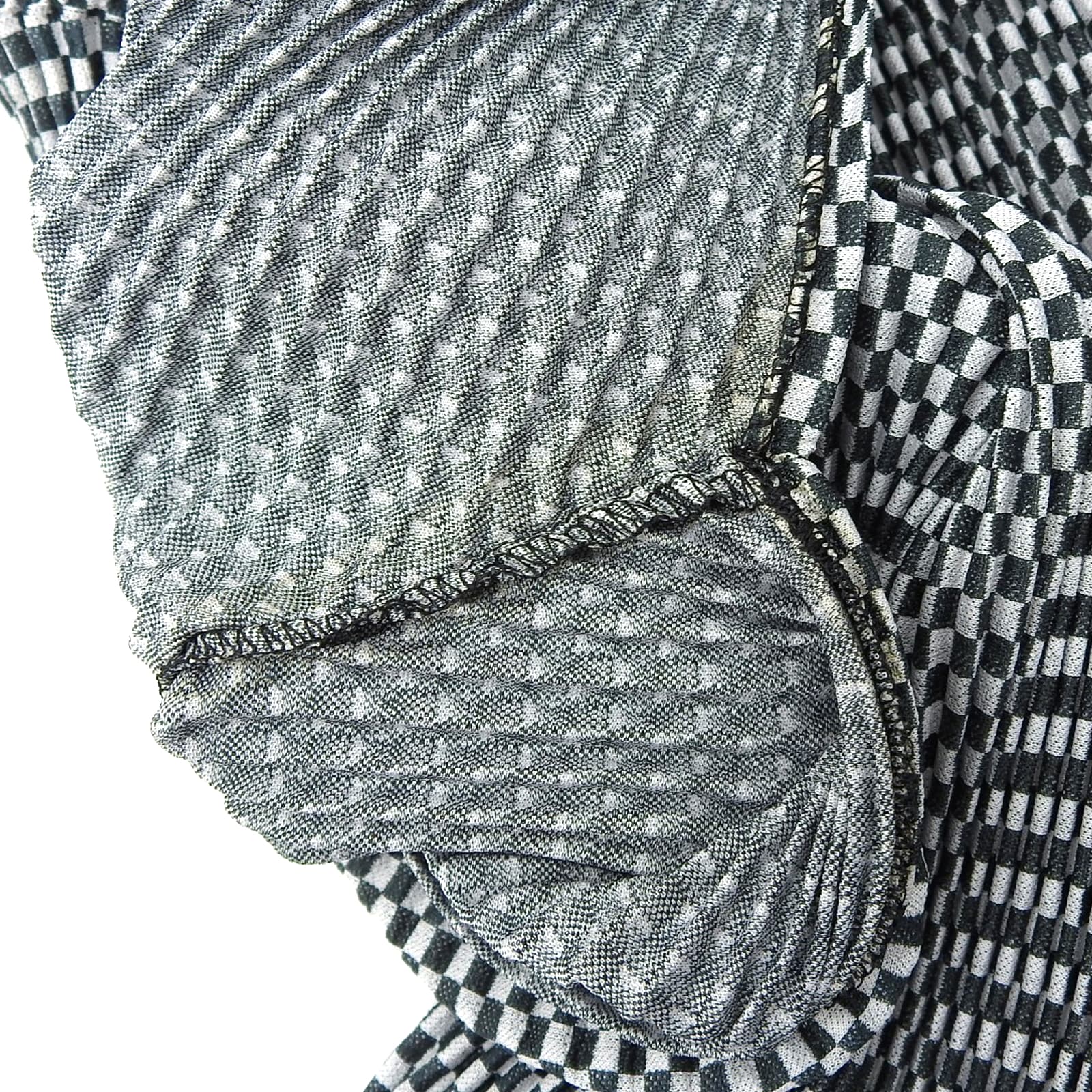 PLEATS PLEASE ブロック チェック柄 半袖 Tシャツ