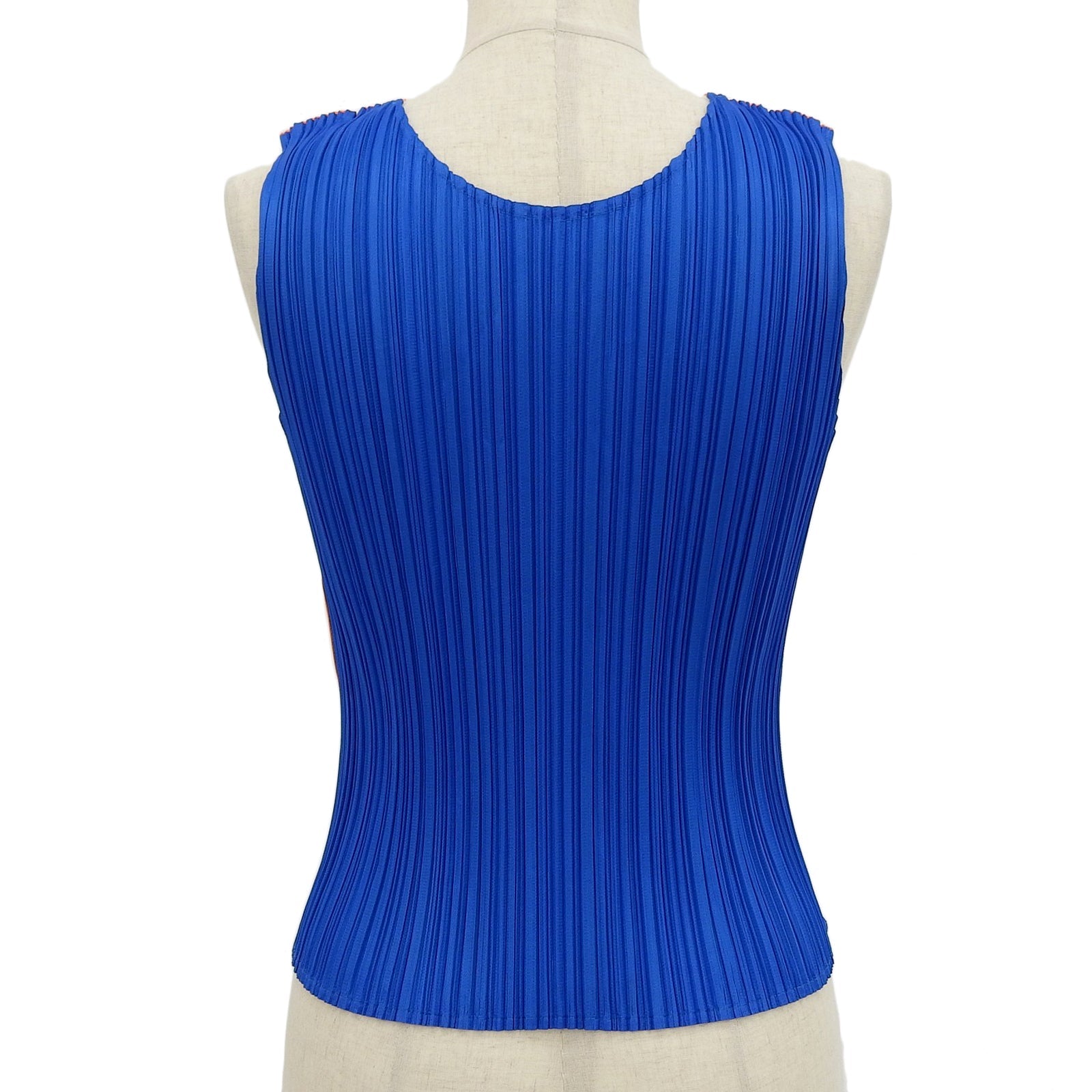 PLEATS PLEASE プリーツ ポリエステル ノースリーブ Tシャツ