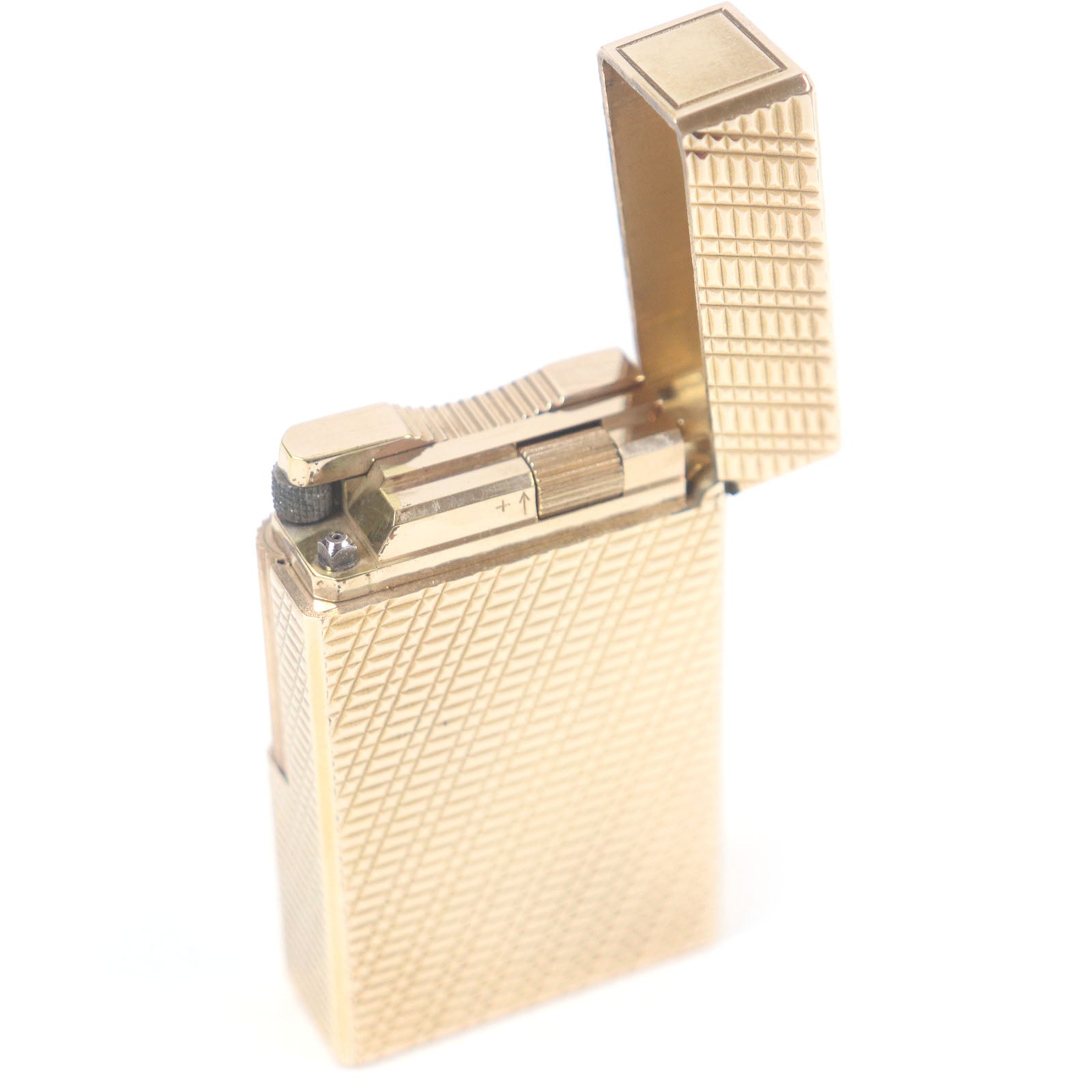 デュポン ライン 1 チェック パターン スクエア ライター