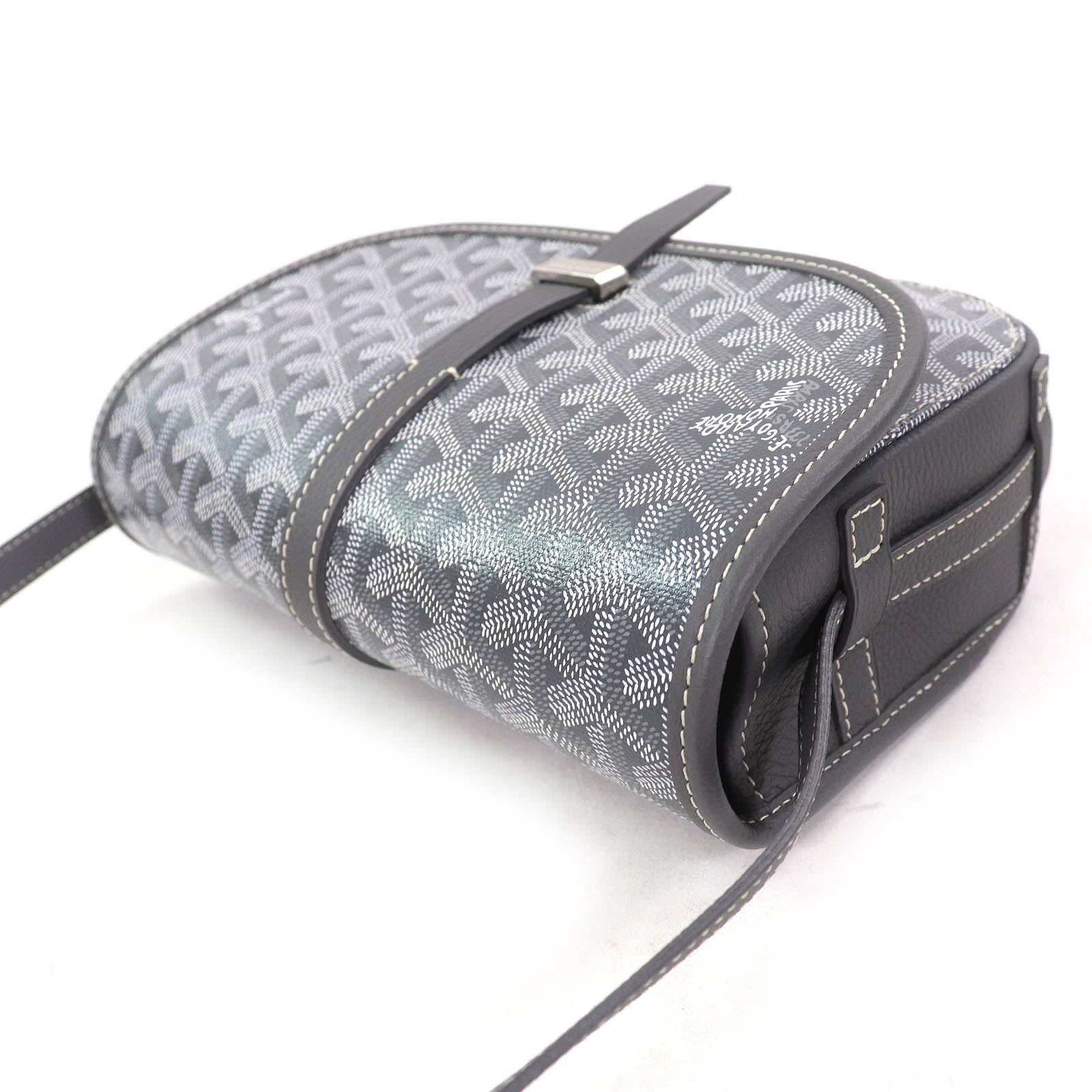 ゴヤール ベルヴェデーレ PM ロゴ メタル ショルダーバッグ