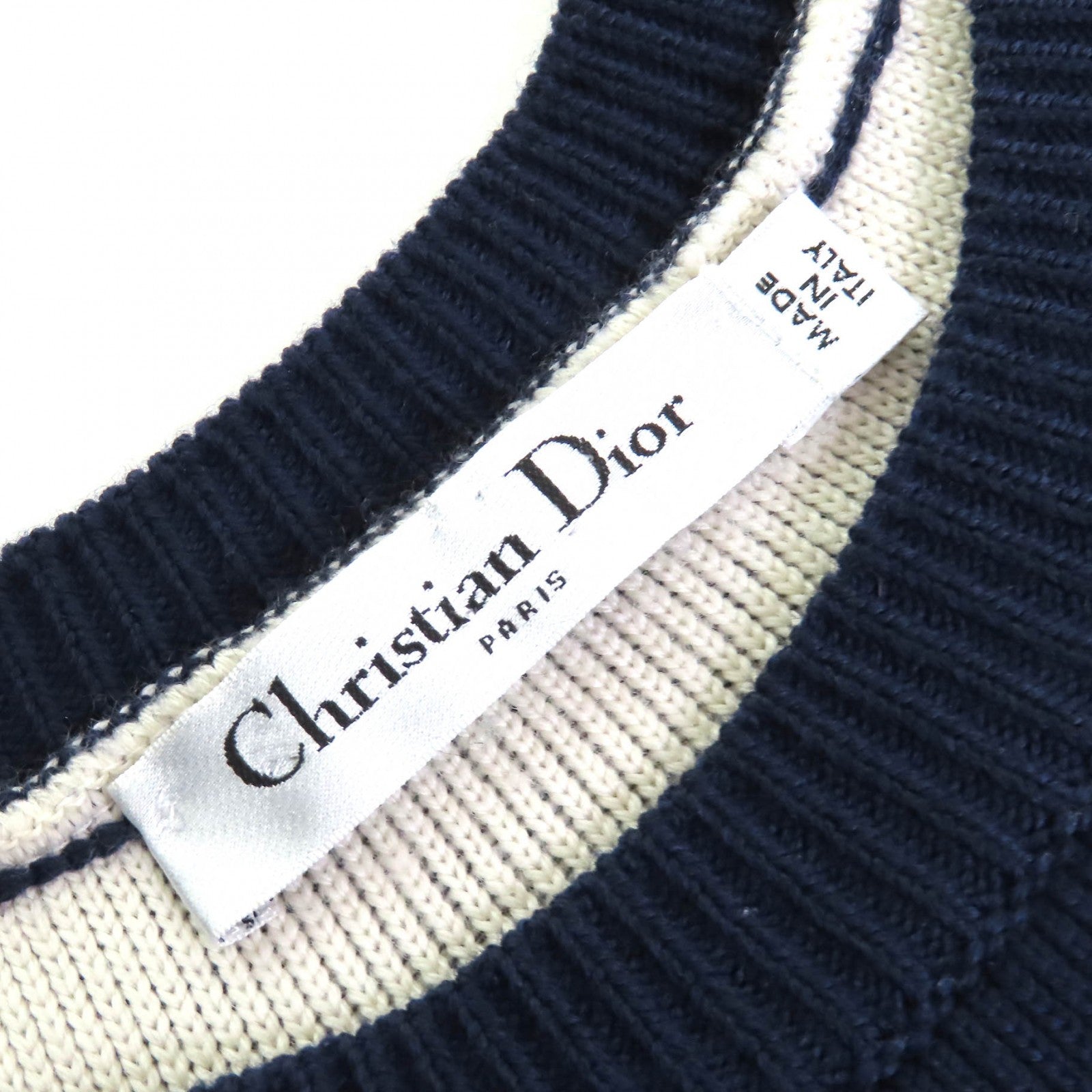 クリスチャン ディオール クローバー ニット クロップド トップ