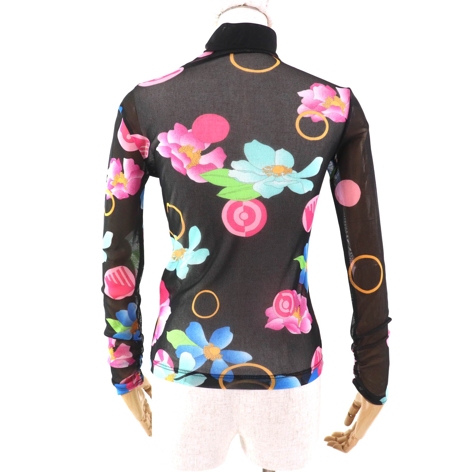 LEONARD SPORT フラワープリント メッシュTシャツ