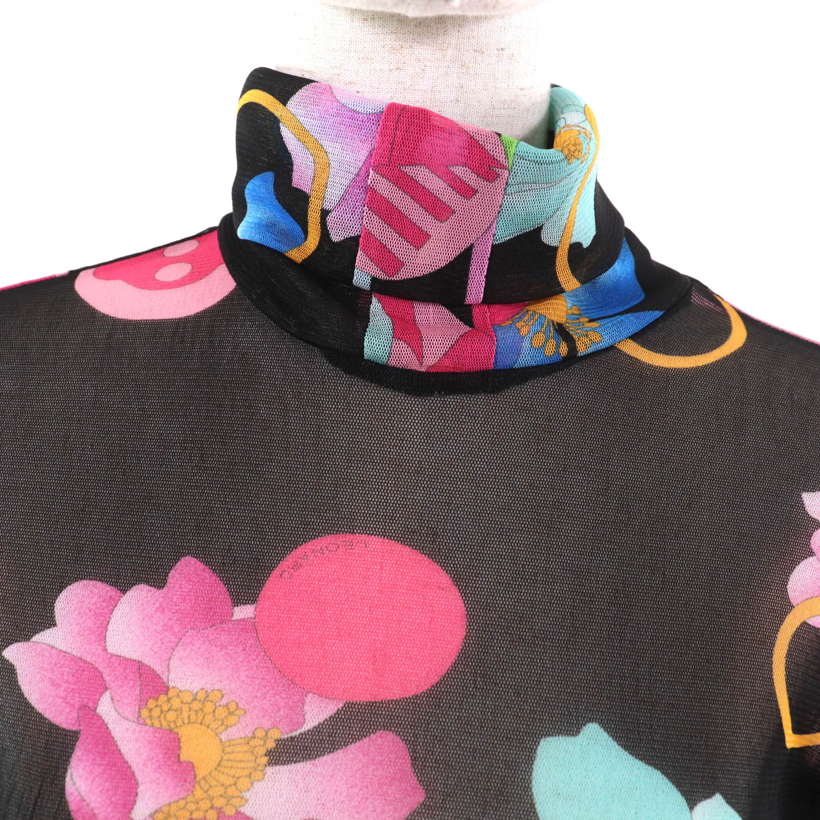 LEONARD SPORT フラワープリント メッシュTシャツ