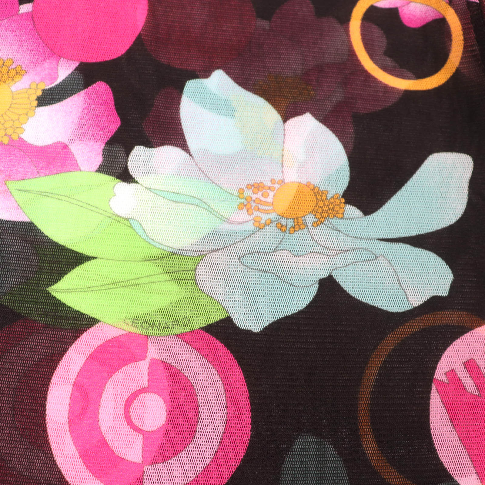 LEONARD SPORT フラワープリント メッシュTシャツ