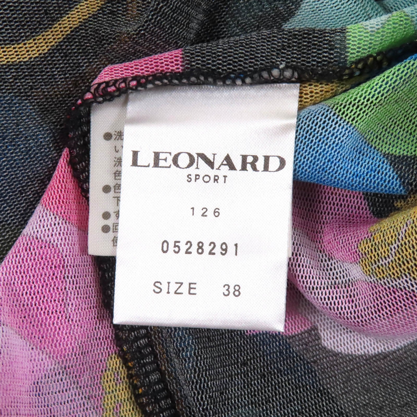 LEONARD SPORT フラワープリント メッシュTシャツ
