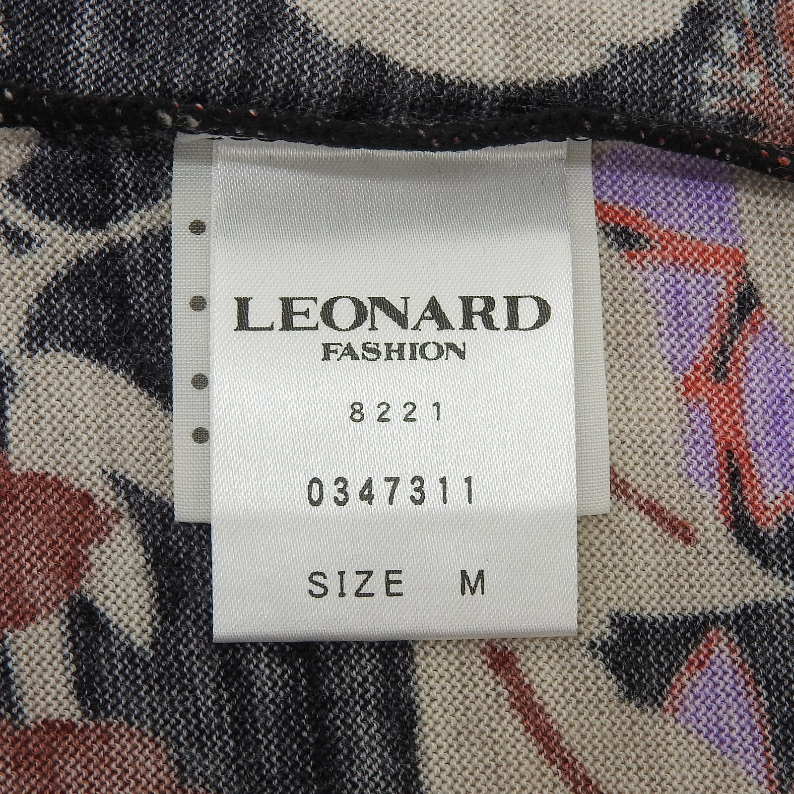 LEONARD FASHION フラワー プリント ニット トップ