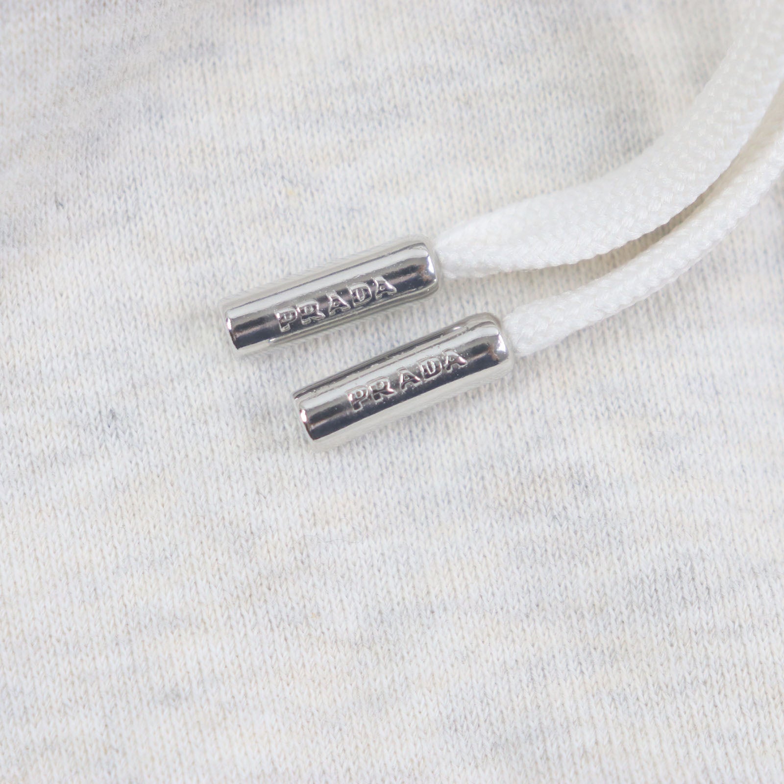 プラダ ロゴ 刺繍 コットン フーディー
