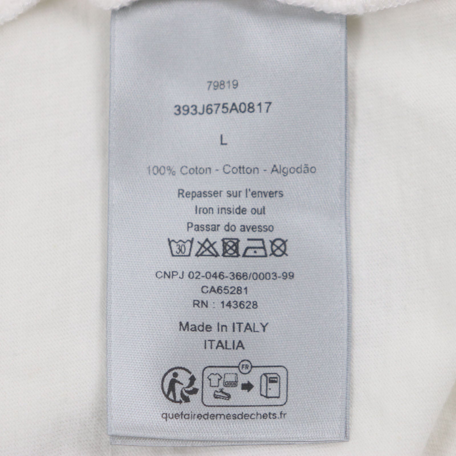 ディオール プリント スウェットシャツ コットン 長袖 Tシャツ