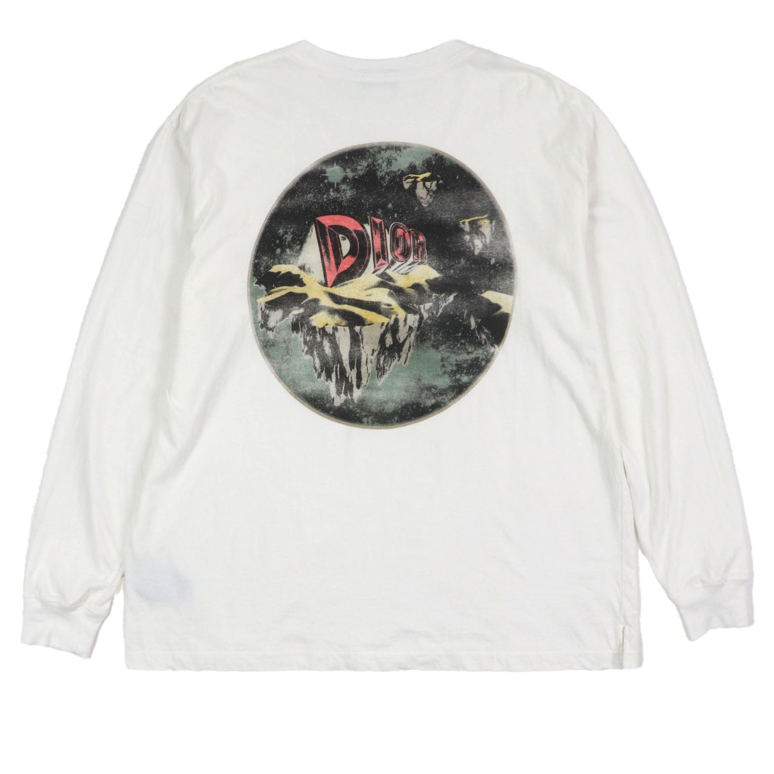 ディオール プリント スウェットシャツ コットン 長袖 Tシャツ