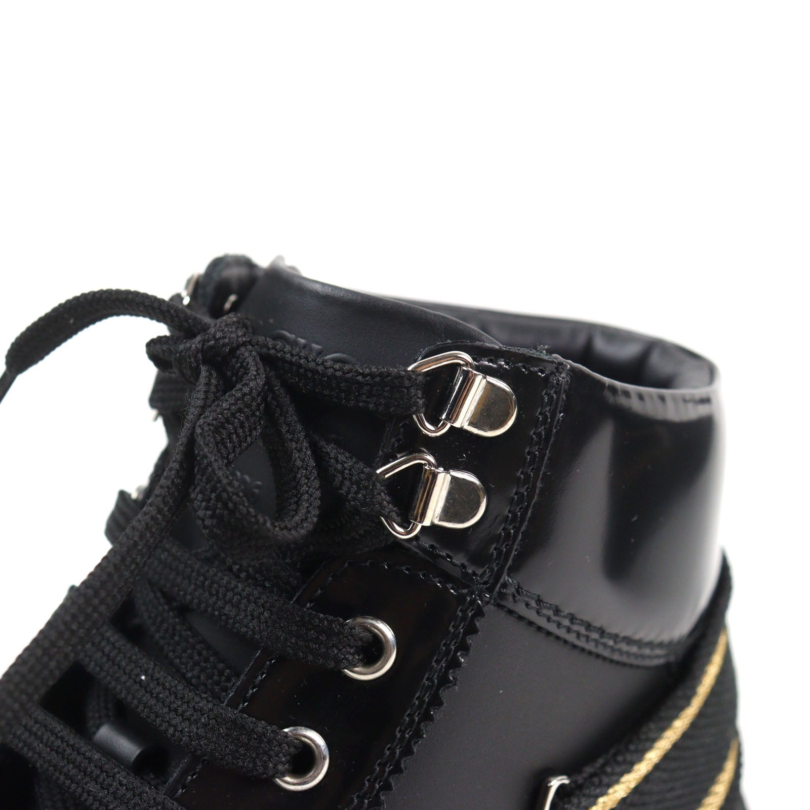Jimmy Choo アーガイルストラップレザースニーカー