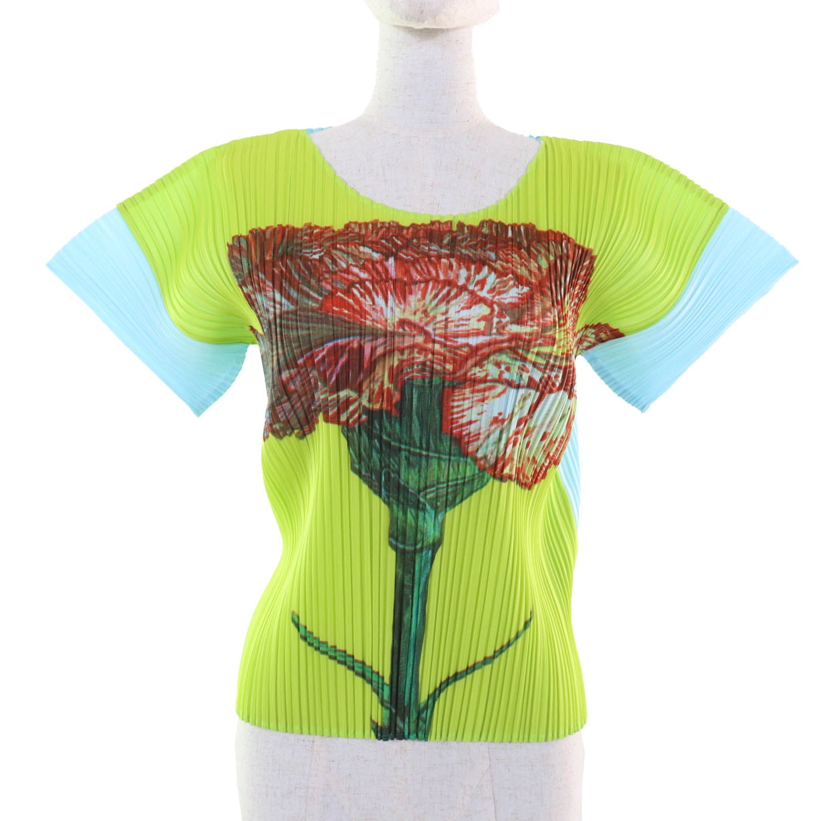 PLEATS PLEASE カーネーション Tシャツ
