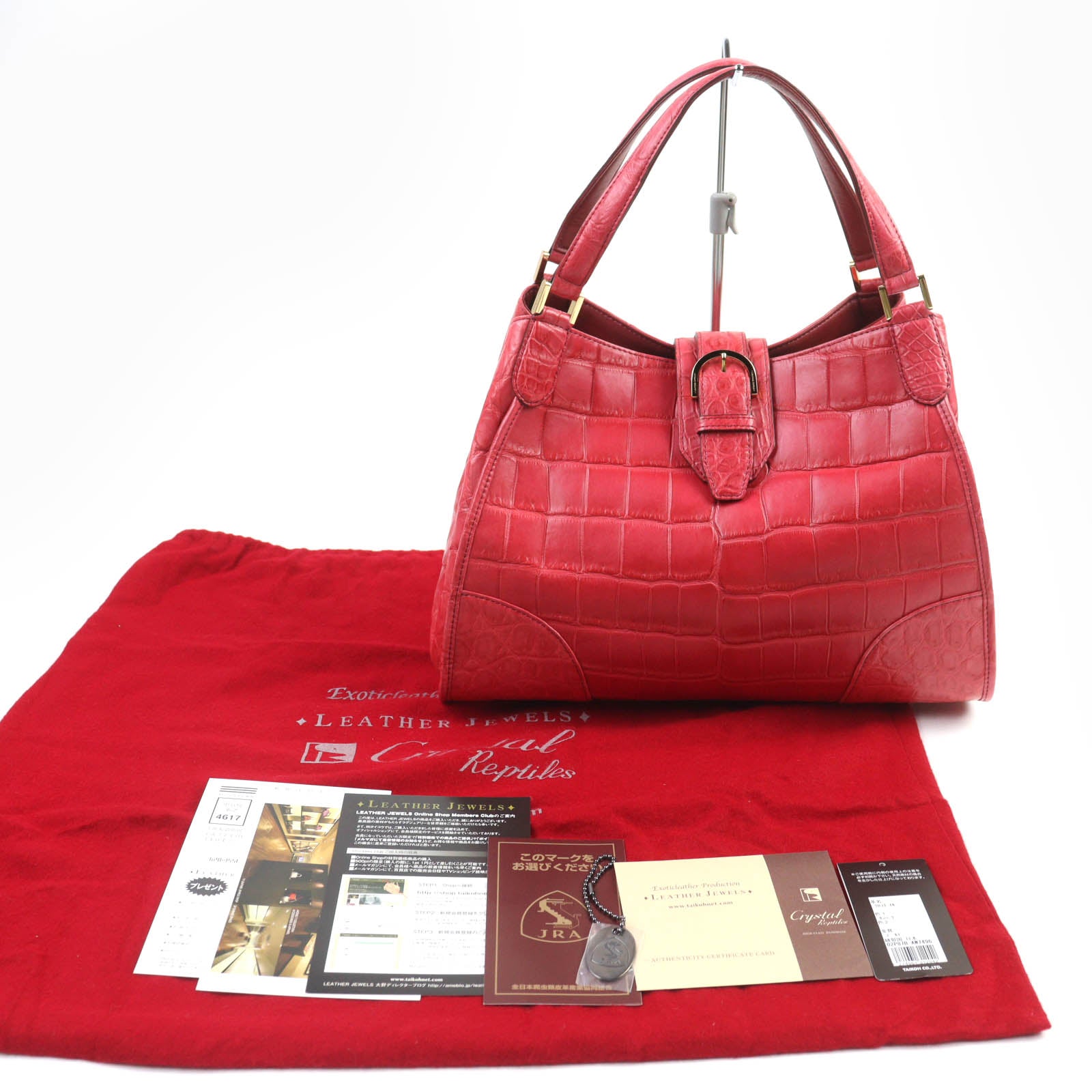 COCOCELUX GOLD クロコダイル ハンドバッグ