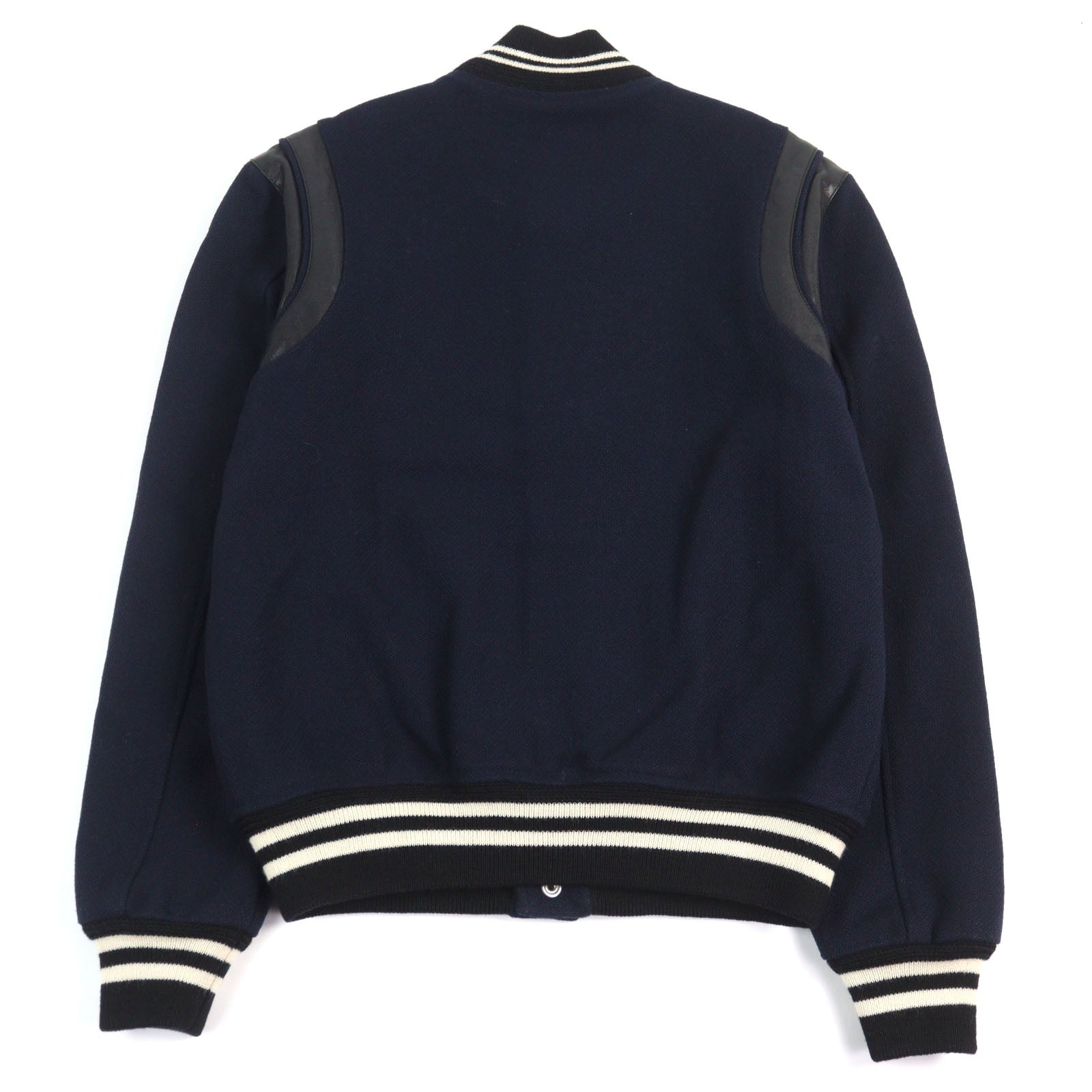 イヴサンローラン エディ レザー トリム テディ ジャケット