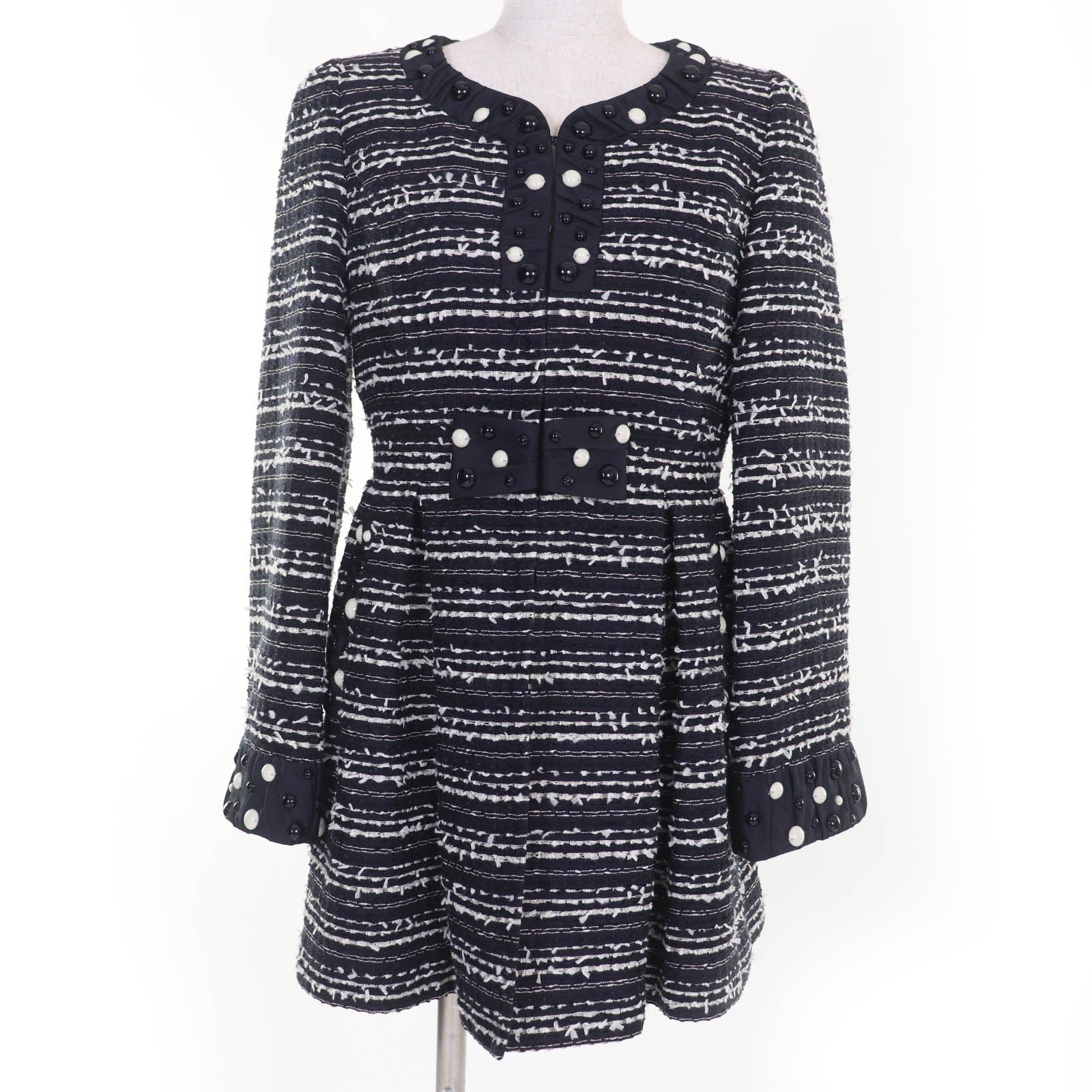TO BE CHIC ノーカラー コットン コート