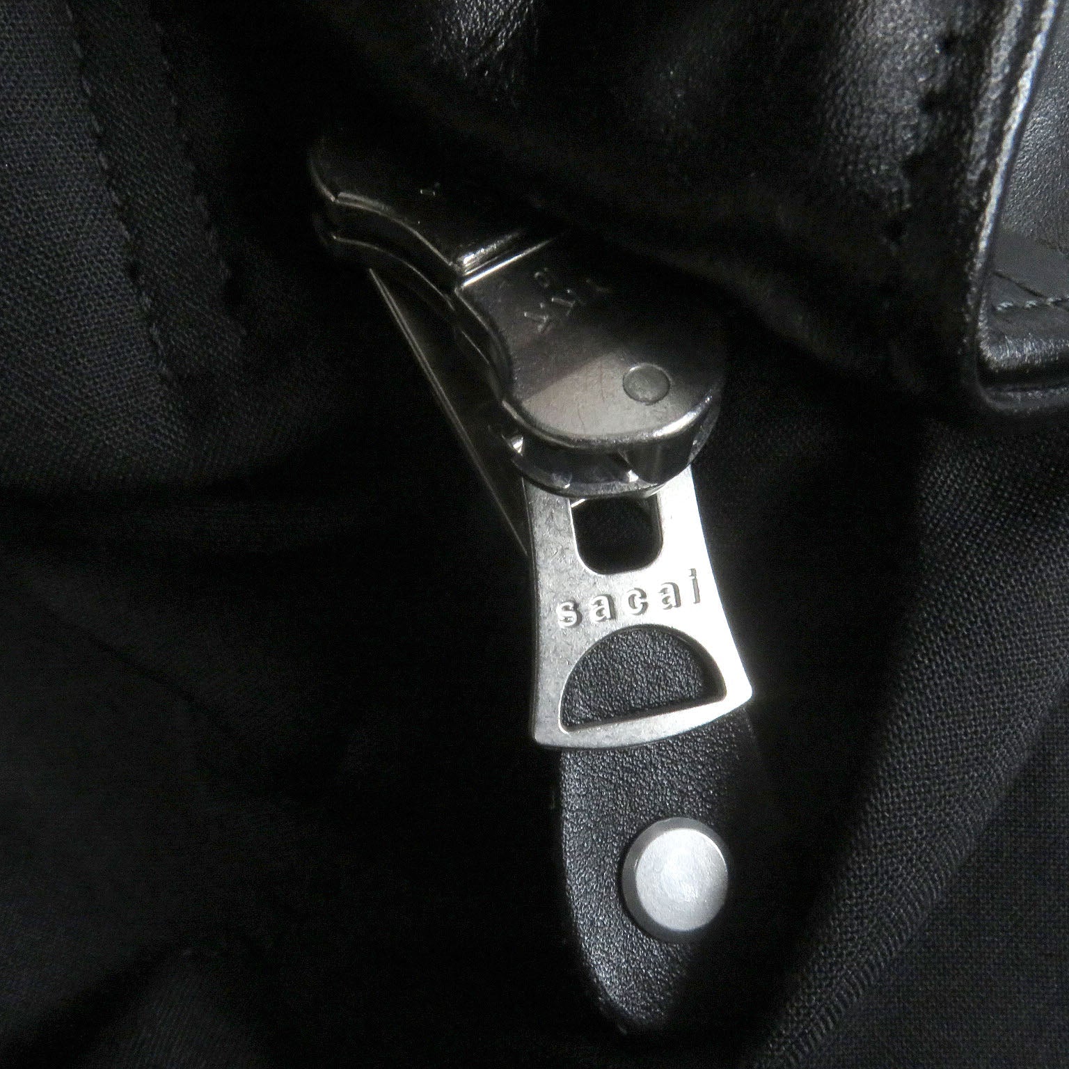 Sacai Schott レザー スーツ コート
