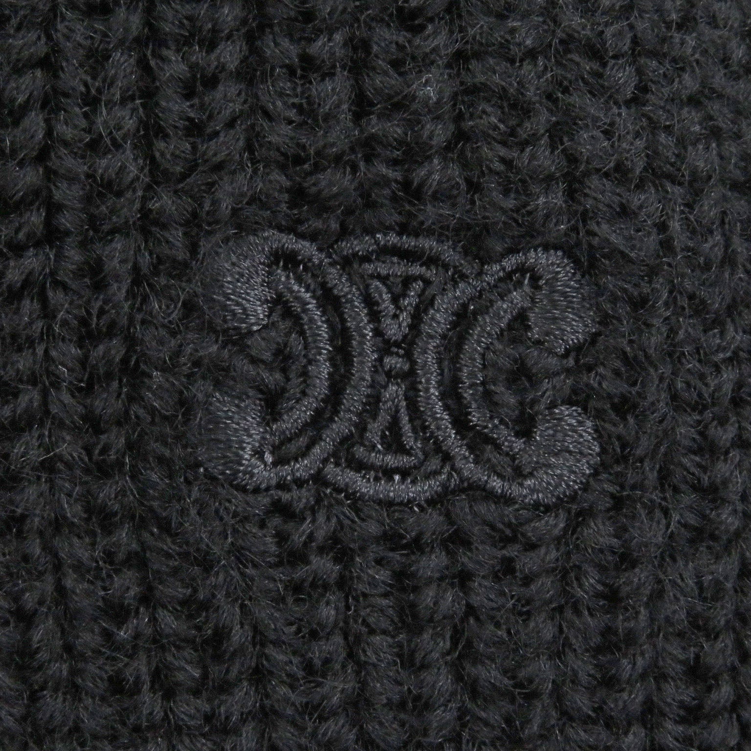 セリーヌ Eddie Triomphe Embroidered ウールセーター