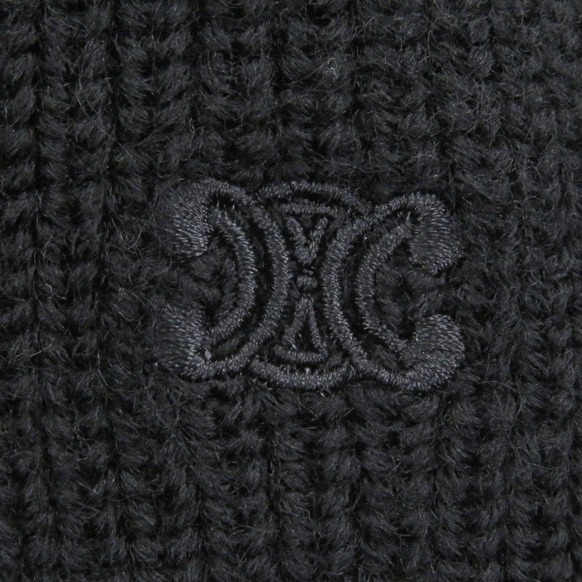 セリーヌ Eddie Triomphe Embroidered ウールセーター