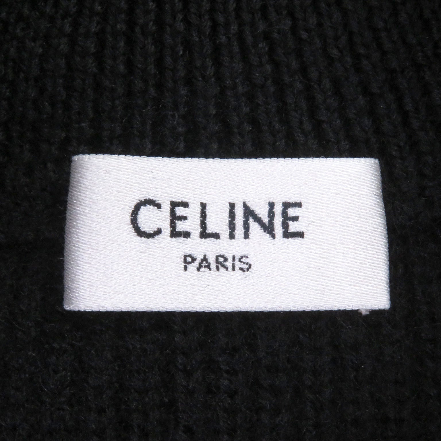 セリーヌ Eddie Triomphe Embroidered ウールセーター