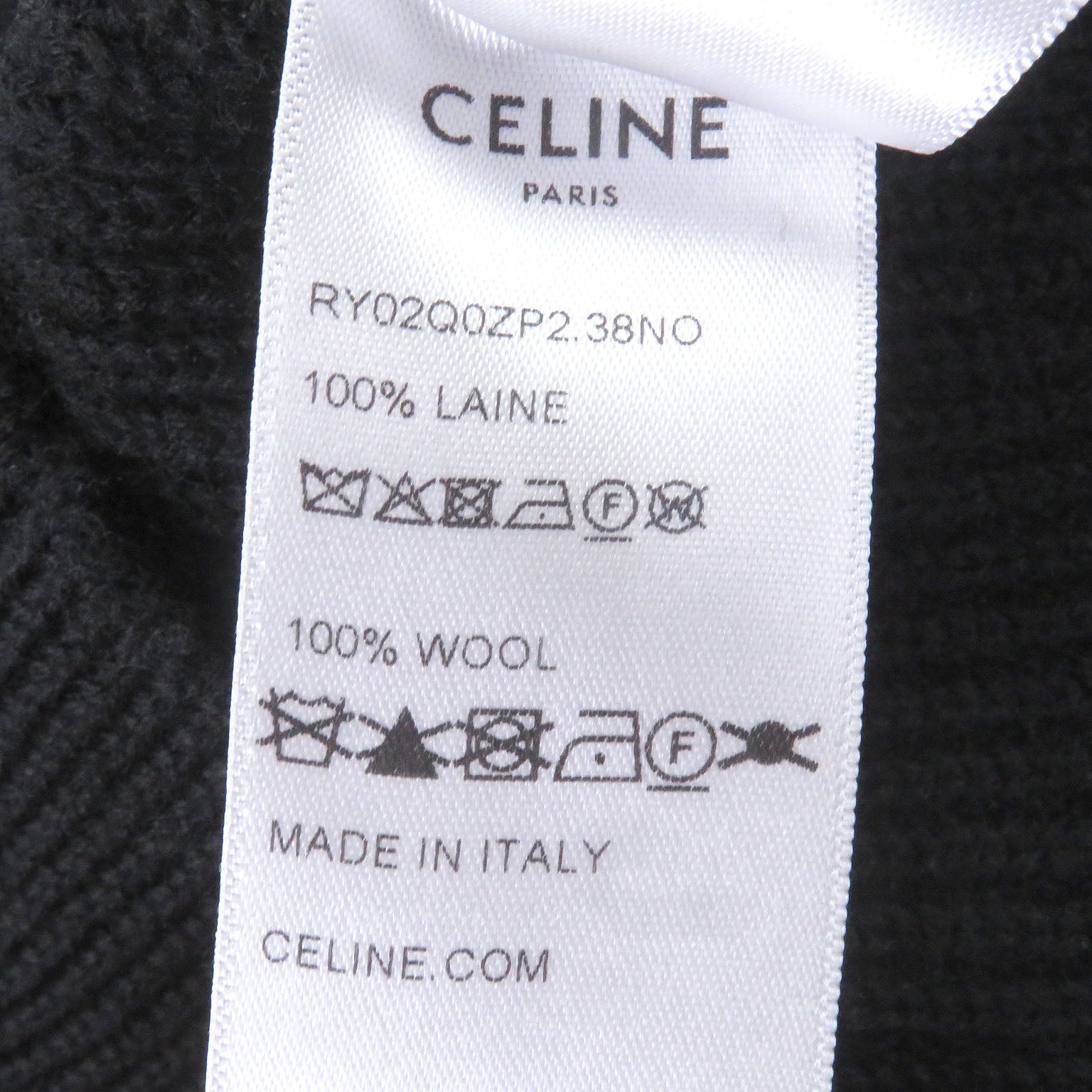 セリーヌ Eddie Triomphe Embroidered ウールセーター